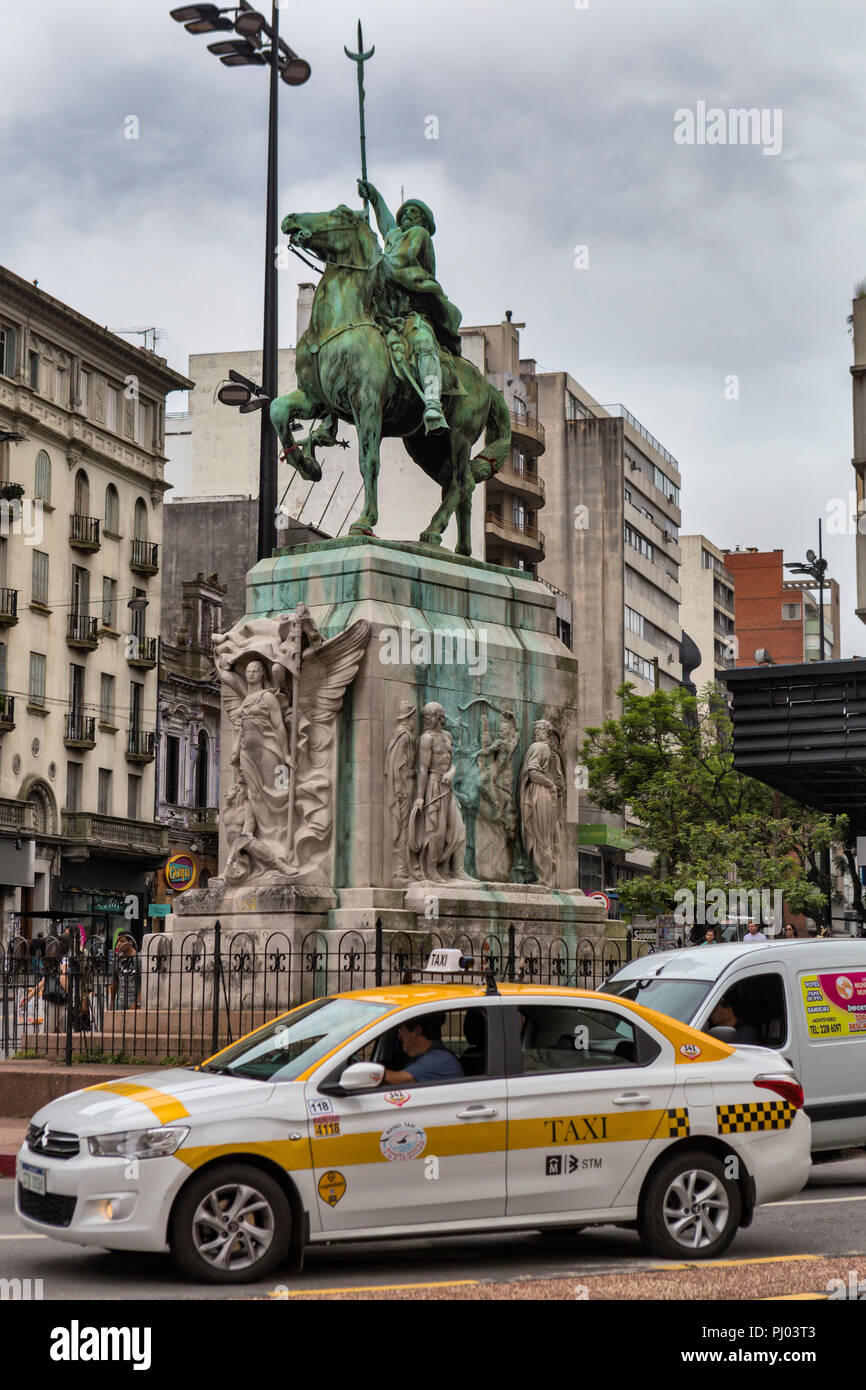 El Gaucho Monument, Montevideo, Uruguay Banque D'Images