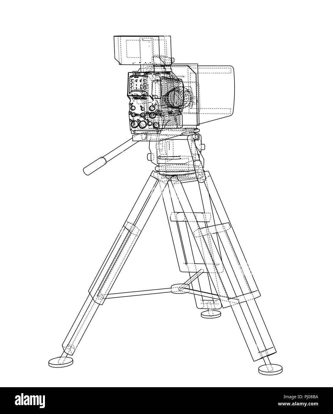 Caméra cinéma dessin Banque d'images vectorielles - Alamy