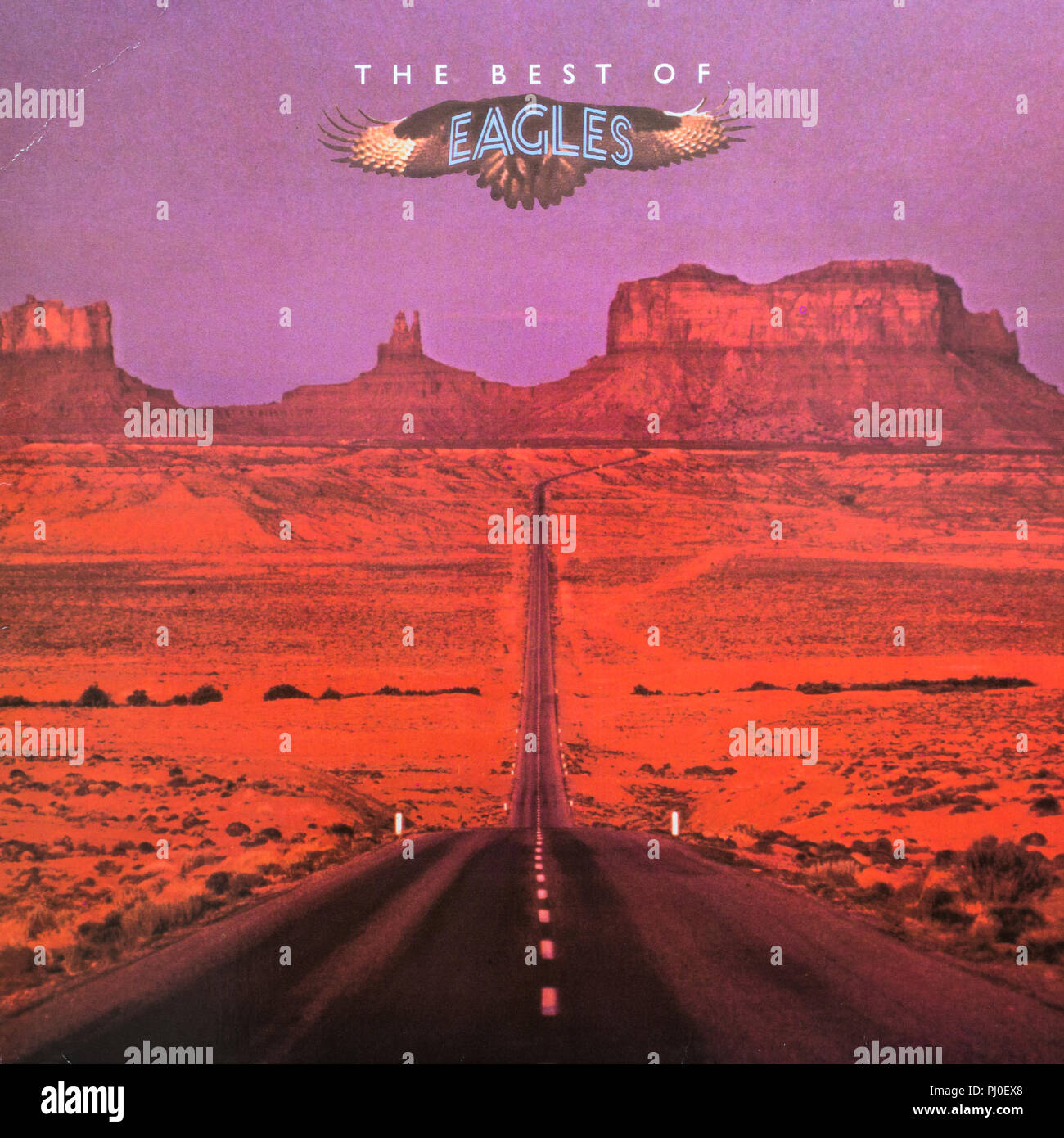 Le meilleur des Eagles 1985 Couverture de l'album Banque D'Images