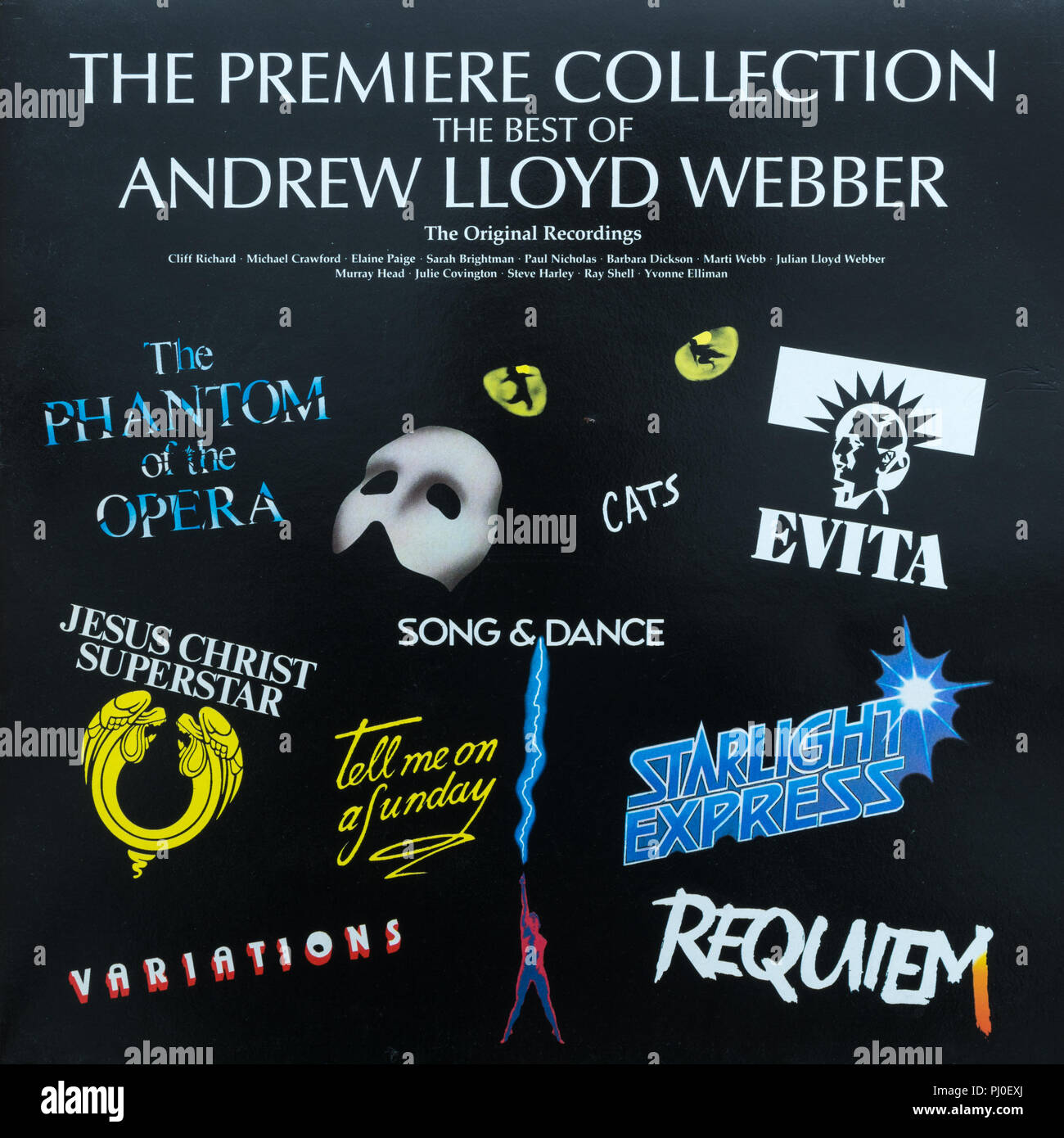La première collection : Le meilleur d'Andrew Lloyd Webber compilation album cover Banque D'Images