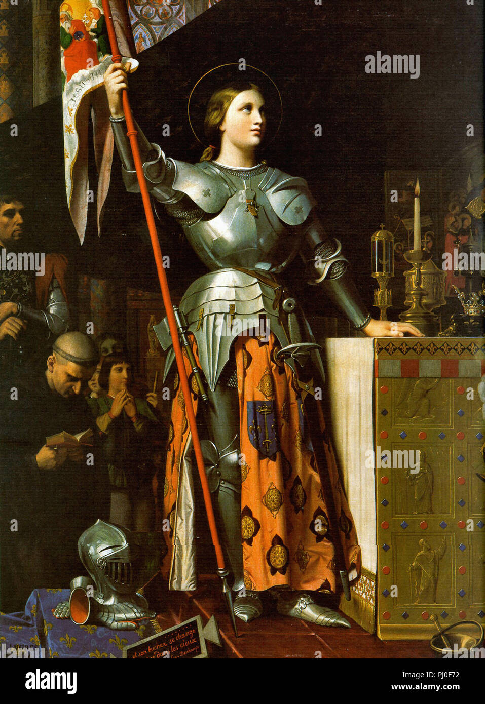 Jean Auguste Dominique Ingres - Jeanne d'Arc au sacre de Charles VII Banque D'Images