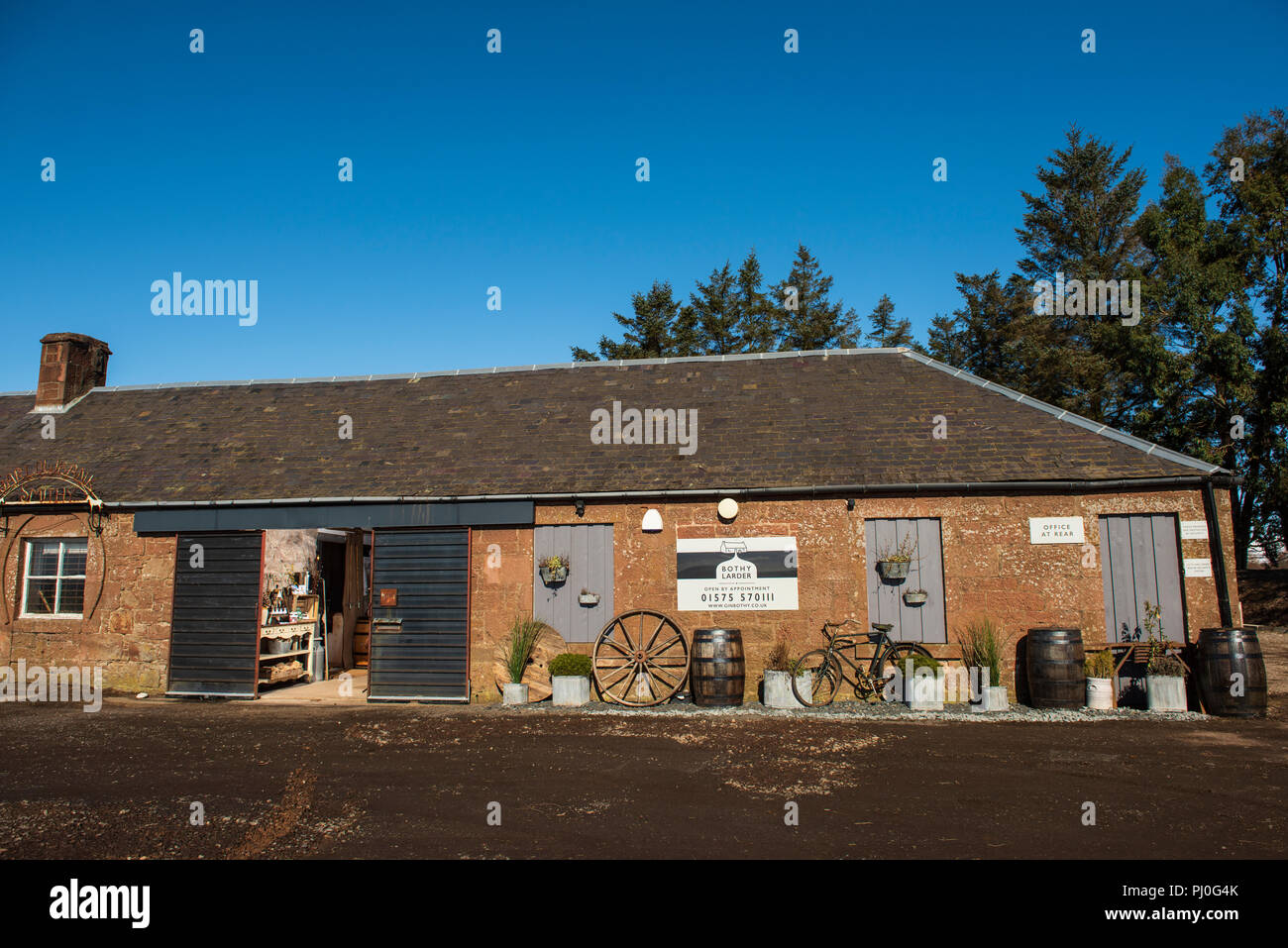 Le Gin Bothy, Kirriemuir, Angus, Scotland Banque D'Images