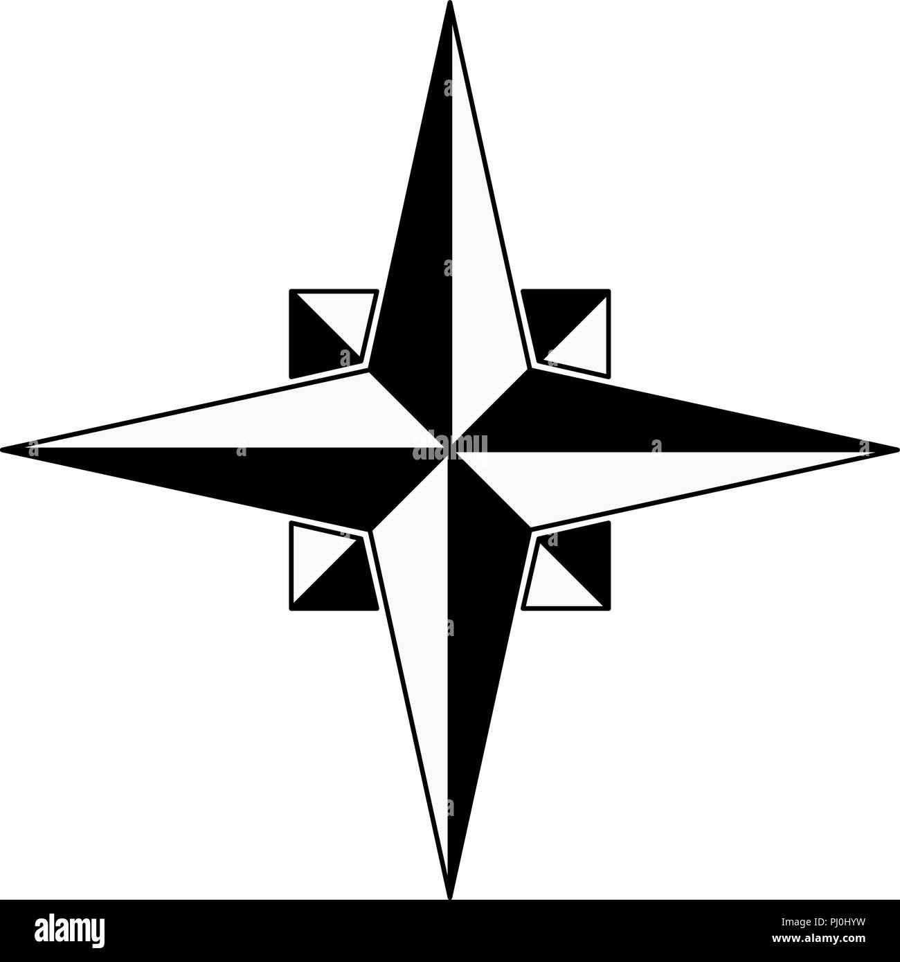 Rose des vents Illustration de Vecteur