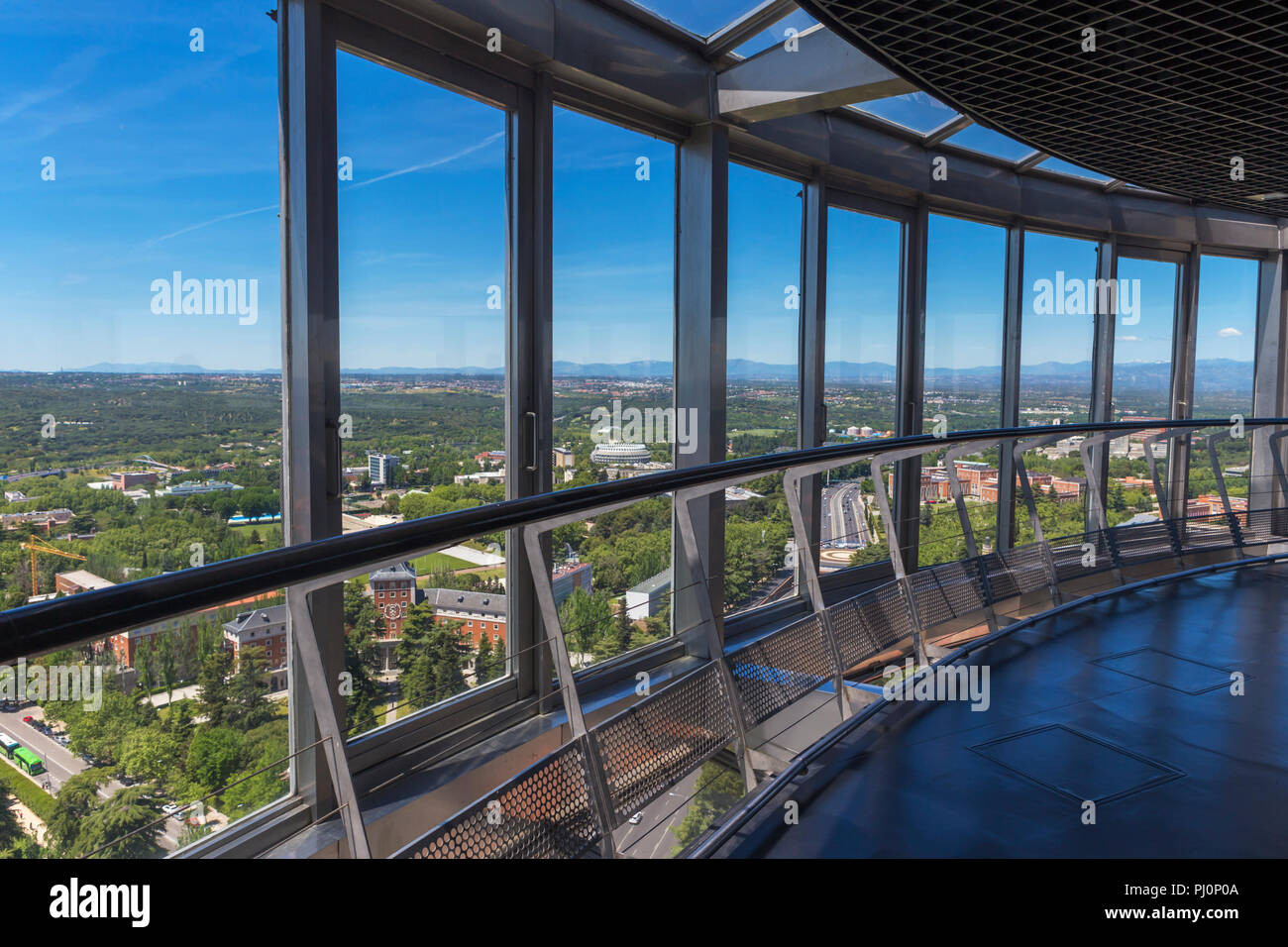 Cityscape de Torre de Retiro, Madrid, Espagne Banque D'Images