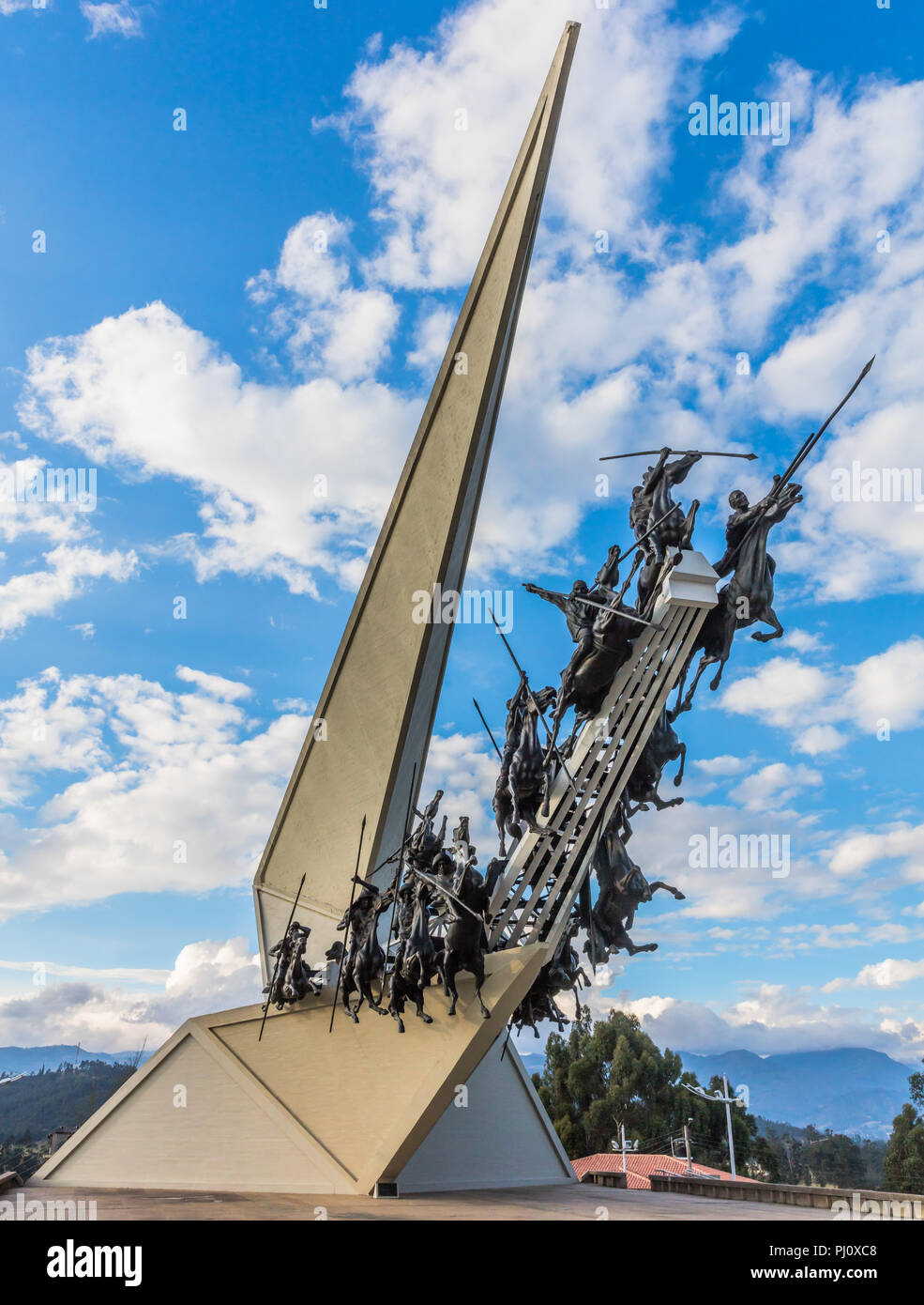 Pantano de Vargas memorial Paipa Boyaca Colombie en Amérique du Sud Banque D'Images