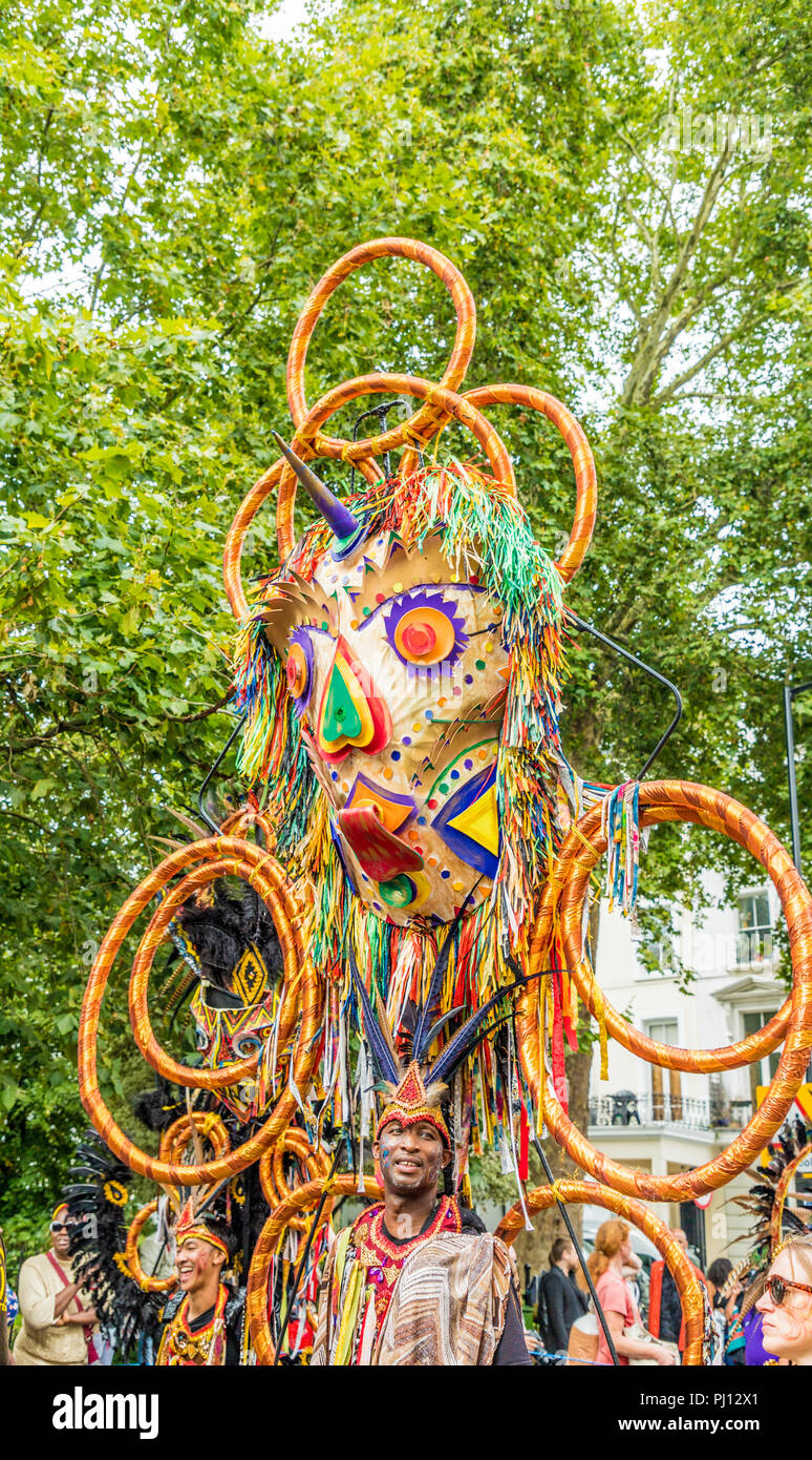 Vue à Notting Hill Carnival in London Banque D'Images