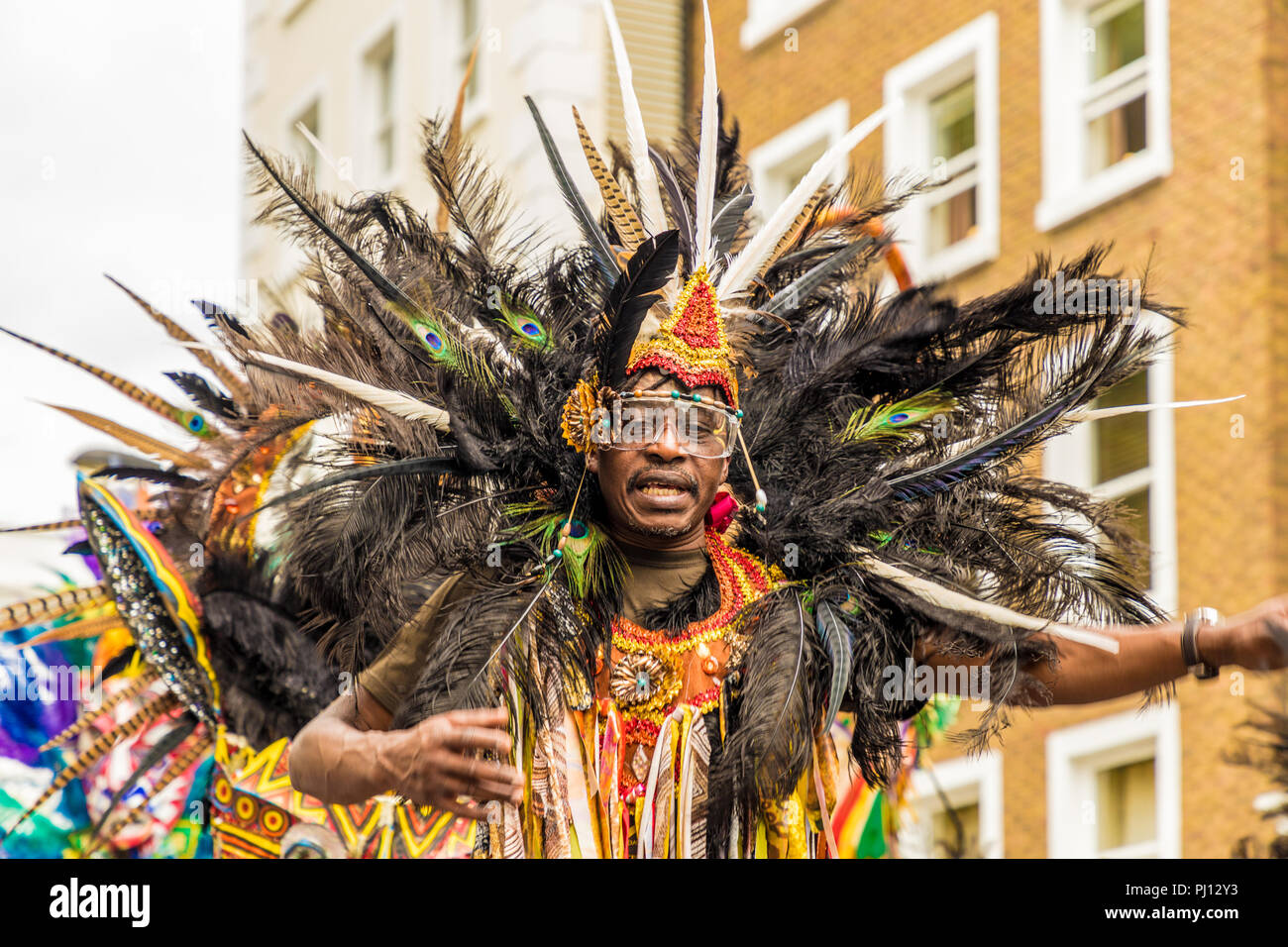 Vue à Notting Hill Carnival in London Banque D'Images