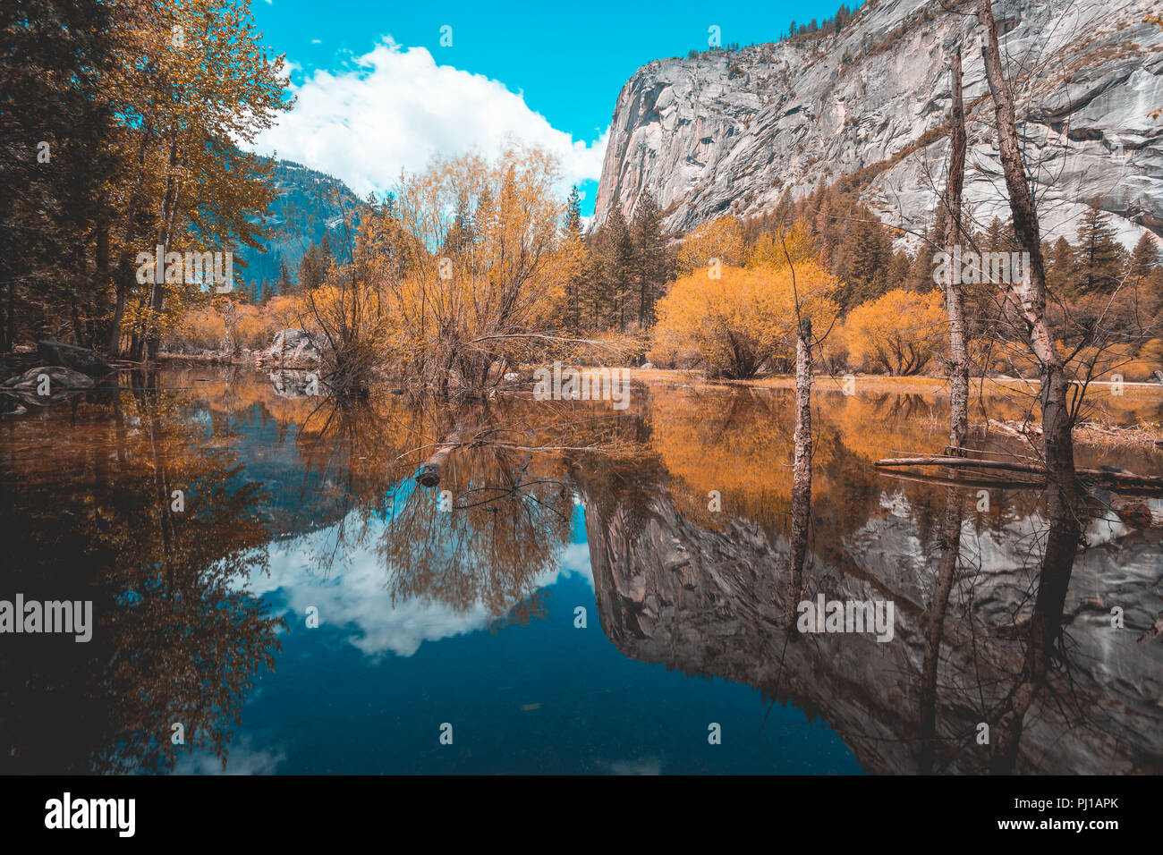 Mirror Lake, Yosemite National Park, California, United States Banque D'Images