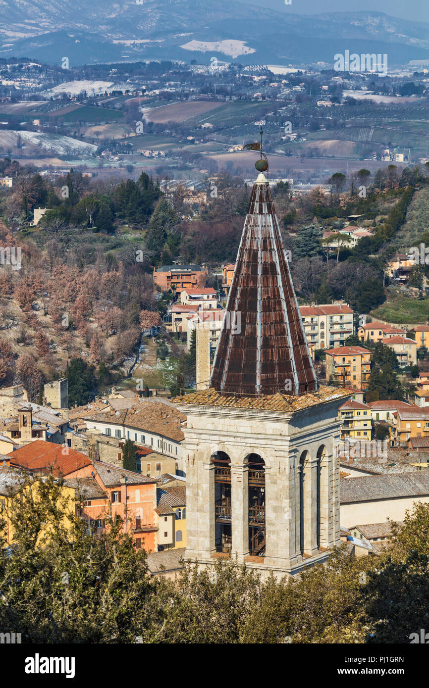 La Cathédrale de Spolète, Spoleto, Perugia, Ombrie, Italie Banque D'Images