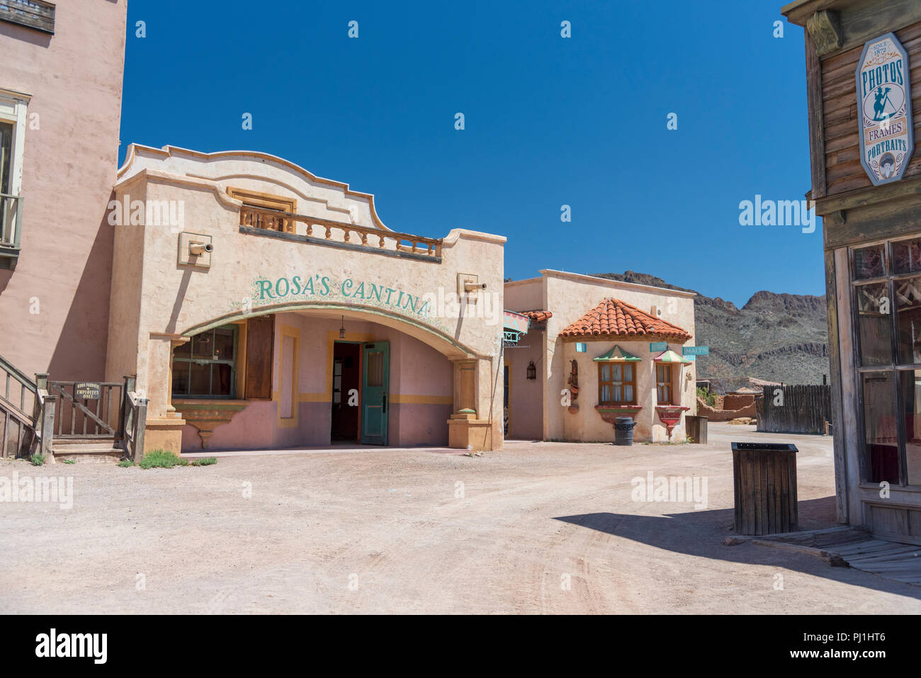 Rosa's Cantina à Old Tucson. Banque D'Images