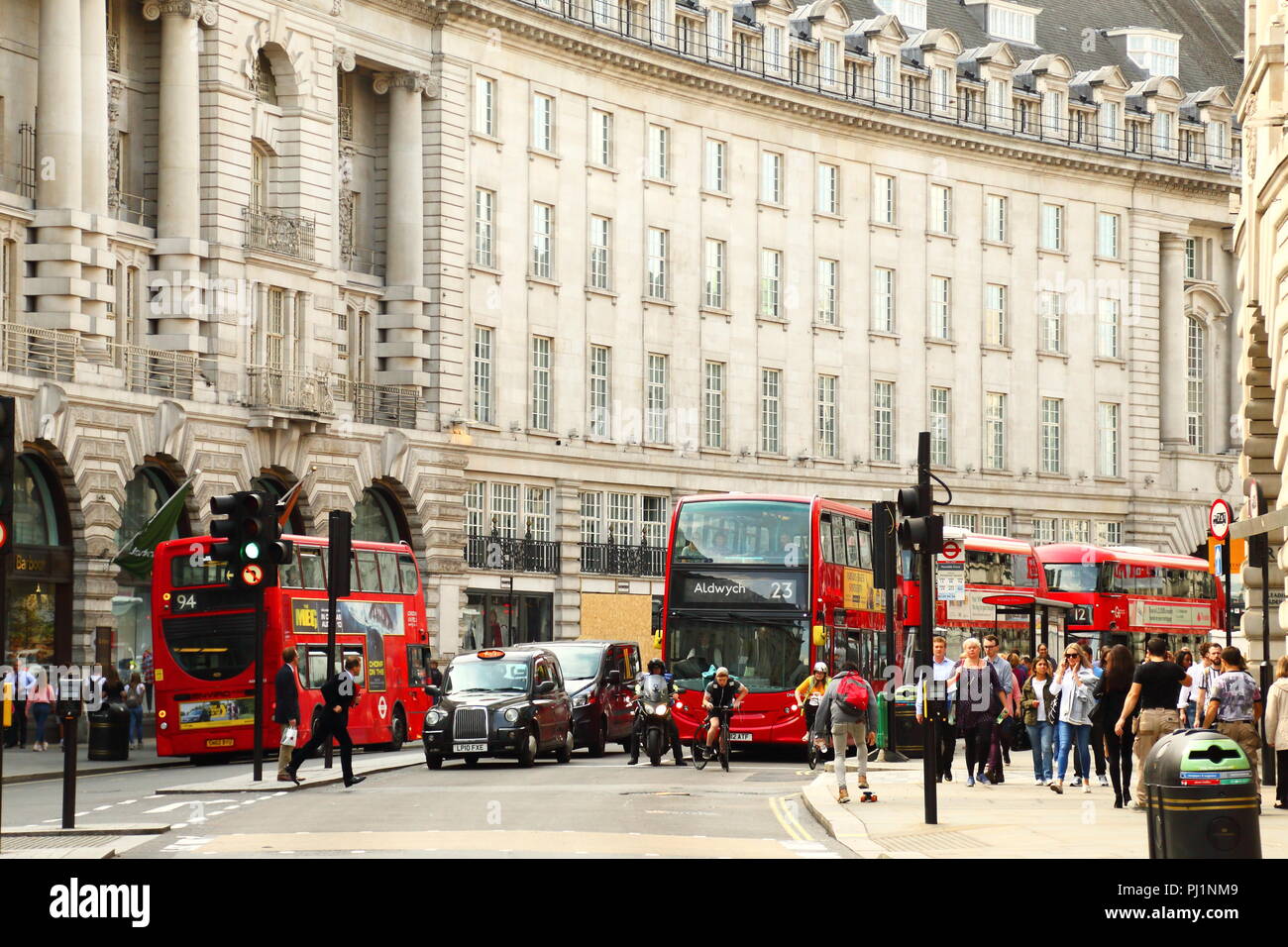 Vue sur Regent Street, London, UK Banque D'Images