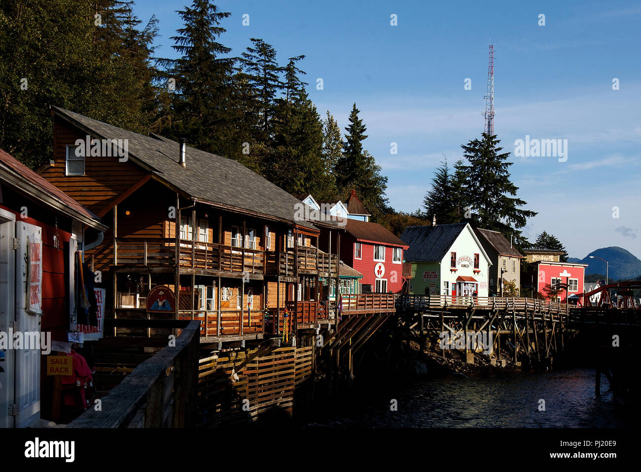 Creek Street, Ketchikan, Alaska, United States of America Banque D'Images