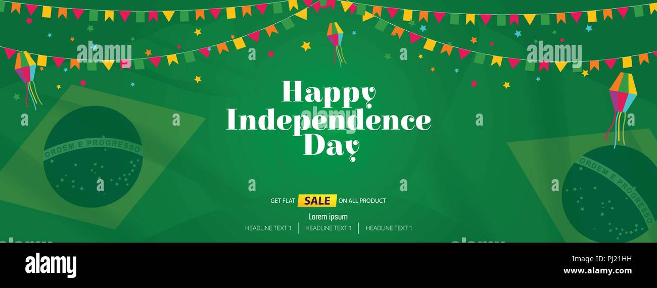 Joyeuse Fête de l'indépendance Vente fond vecteur Illustration de Vecteur