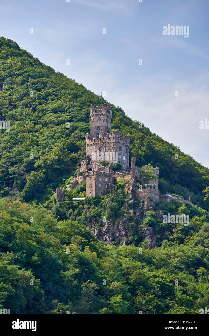 Burg Sooneck (château) sur le Rhin près de Trechtingshausen Banque D'Images