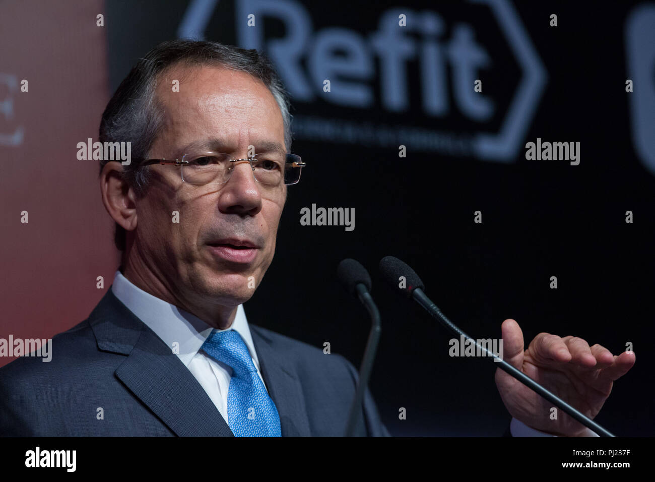 Sao Paulo, Sao Paulo, Brésil. Sep, 2018 3. CANDIDO BRACHER, Président de la Banque Itau prend part à l'exame Forum 2018, organisé par le magazine Exame unique à l'hôtel à Sao Paulo, Brésil. Au cours du forum ont discuté des perspectives de l'économie et de l'éducation du pays pendant les 4 années de crédit : Paulo Lopes/ZUMA/Alamy Fil Live News Banque D'Images