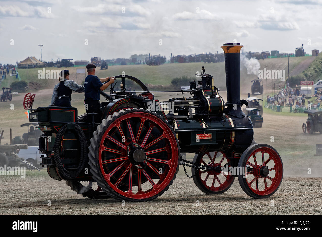 1915 Burrell traction à vapeur à usage général Banque D'Images
