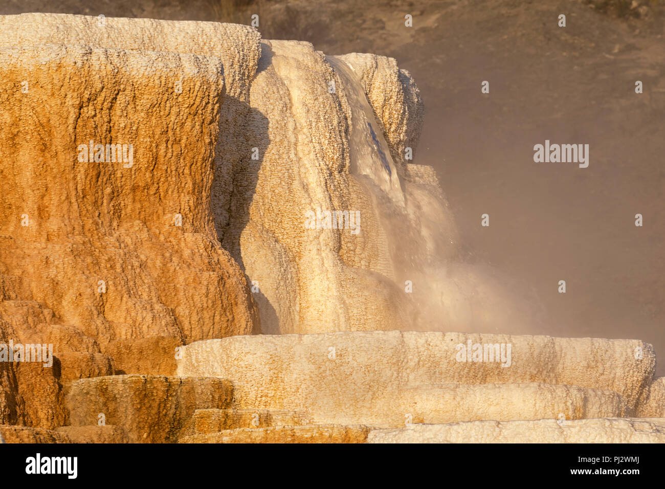 Yellowstone Mammoth Hot Springs Banque D'Images