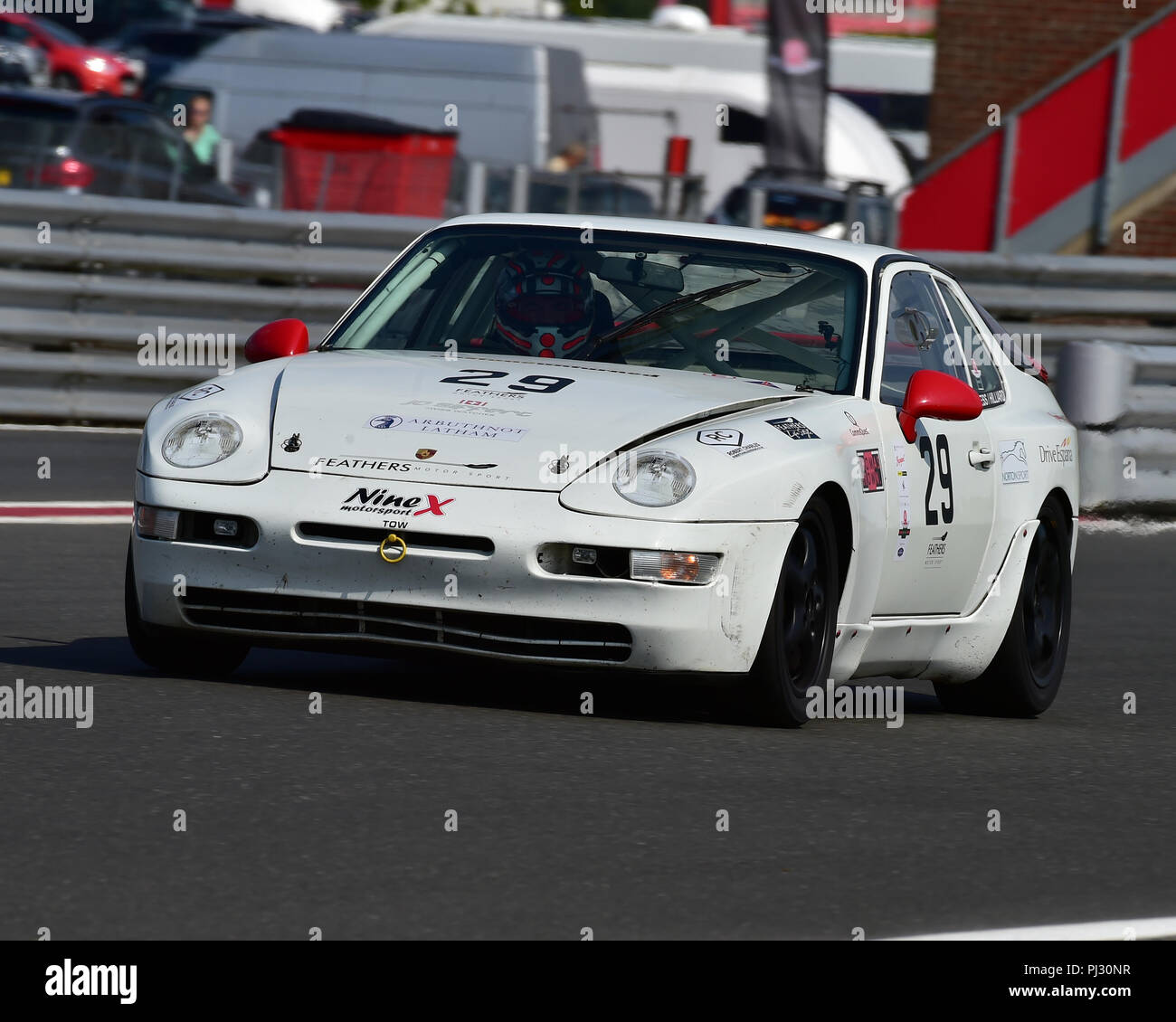 James Devine, Porsche 968 CS, l'AMOC Championnat Intermarque, Aston Martin Owners Club Course, Snetterton, Norfolk, Angleterre, samedi 1er septembre 2018 Banque D'Images