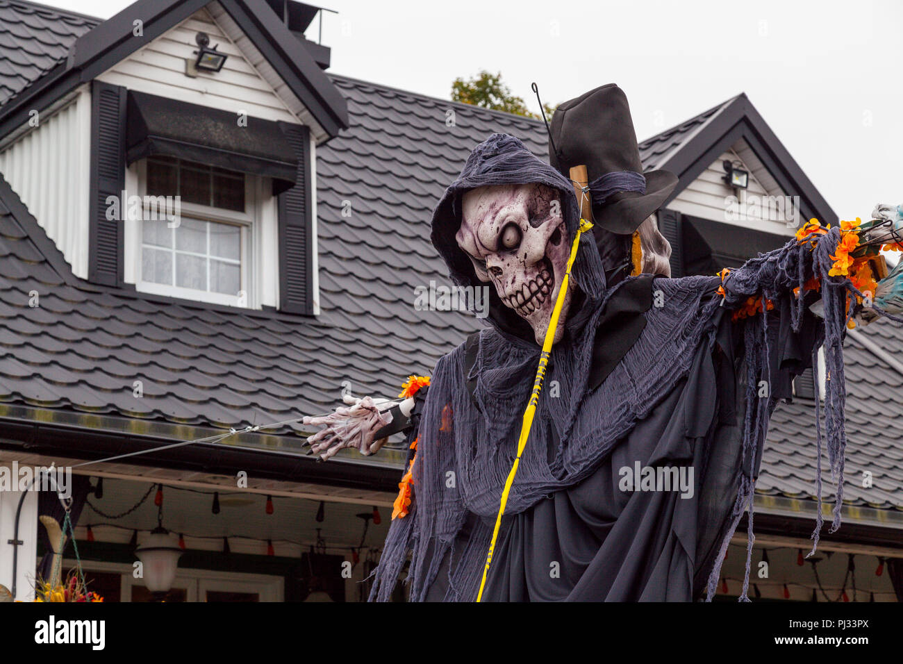 Décorations D'halloween Dans Laurentides, Québec, Canada Photo Stock - Alamy