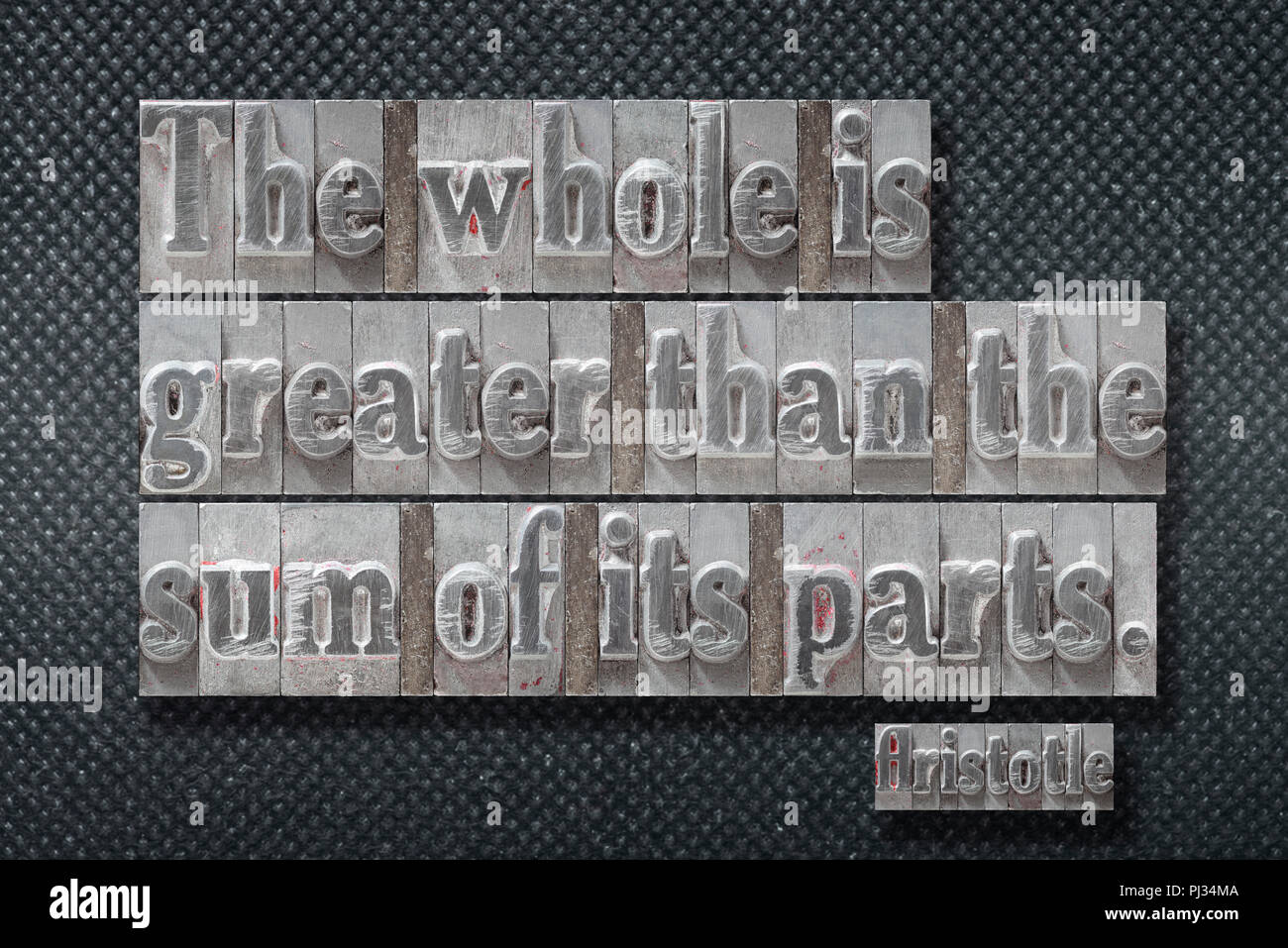 The whole is greater than the sum of its parts Banque de photographies