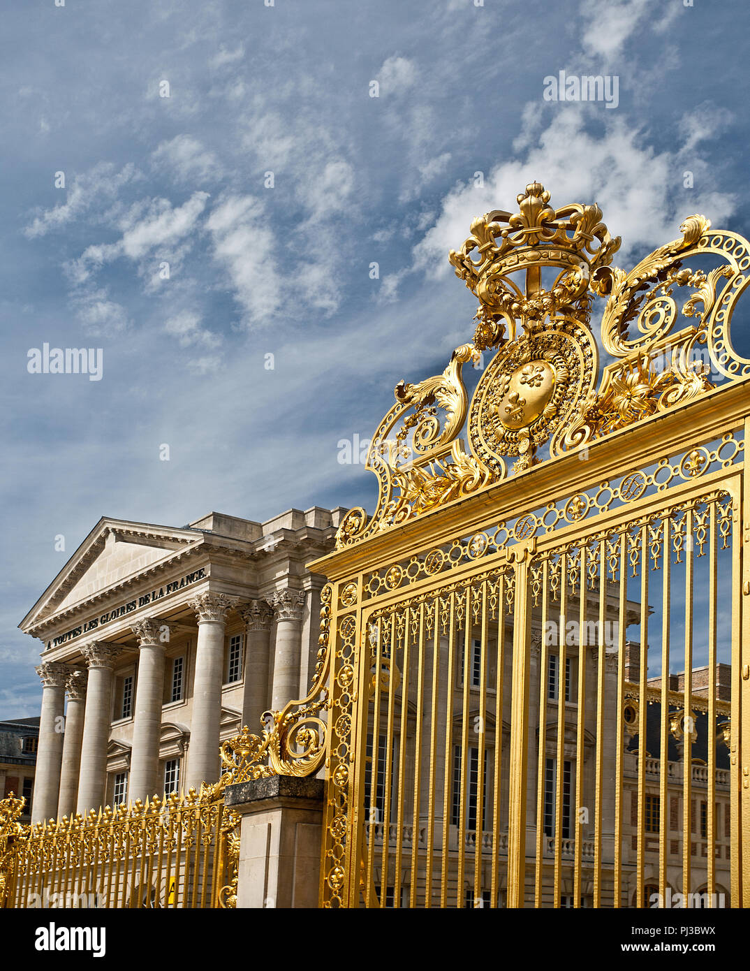 La porte d'or de Versailles Banque D'Images