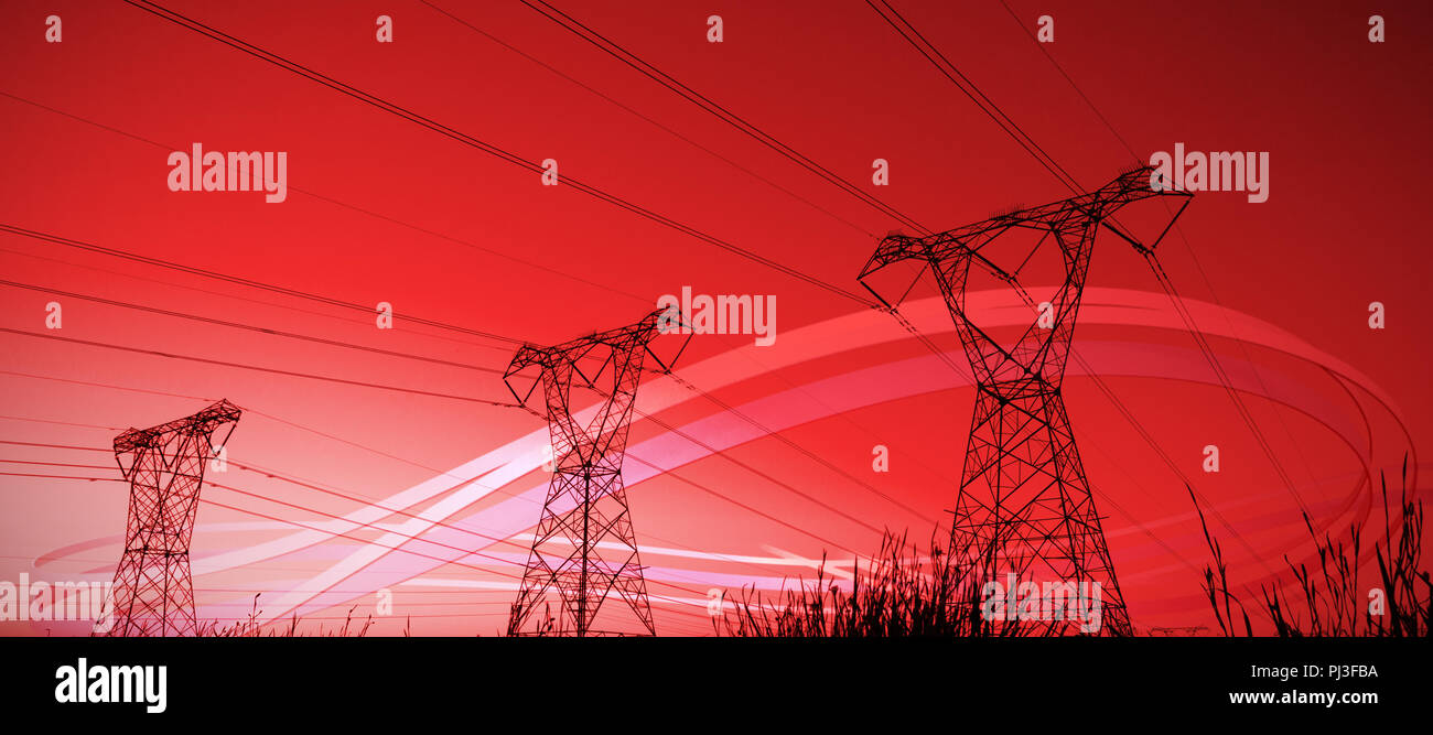 Image composite de Gray Line design Banque D'Images