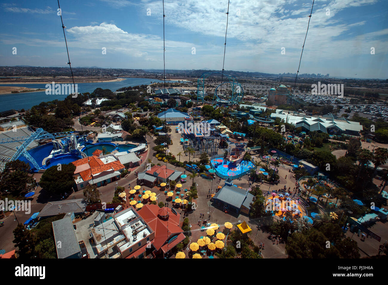 Vue aérienne de Sea World, San Diego, Californie, États-Unis d'Amérique Banque D'Images