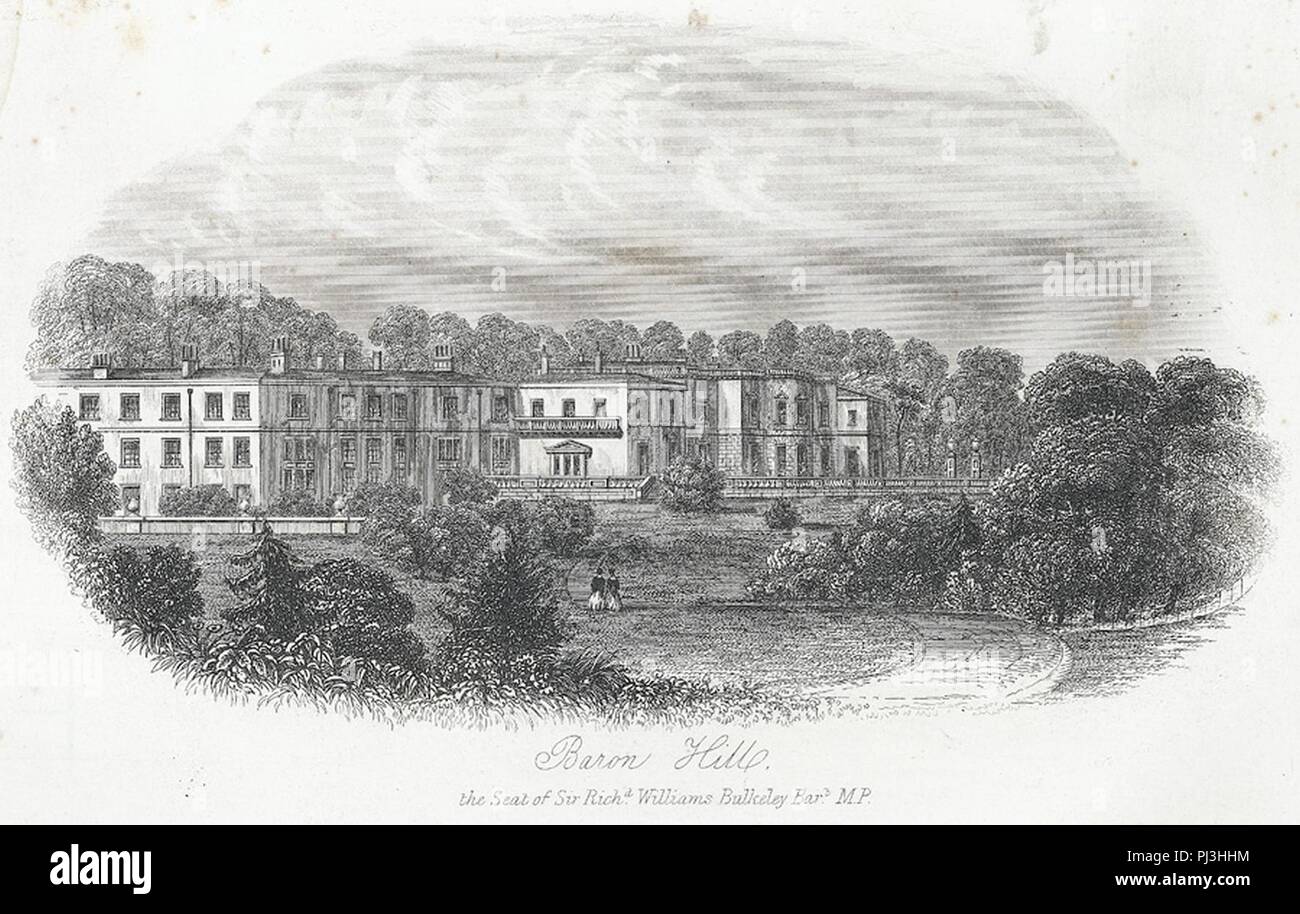 Baron Hill - le siège de monsieur. Richard Williams Bulkeley bar. M.P. Banque D'Images