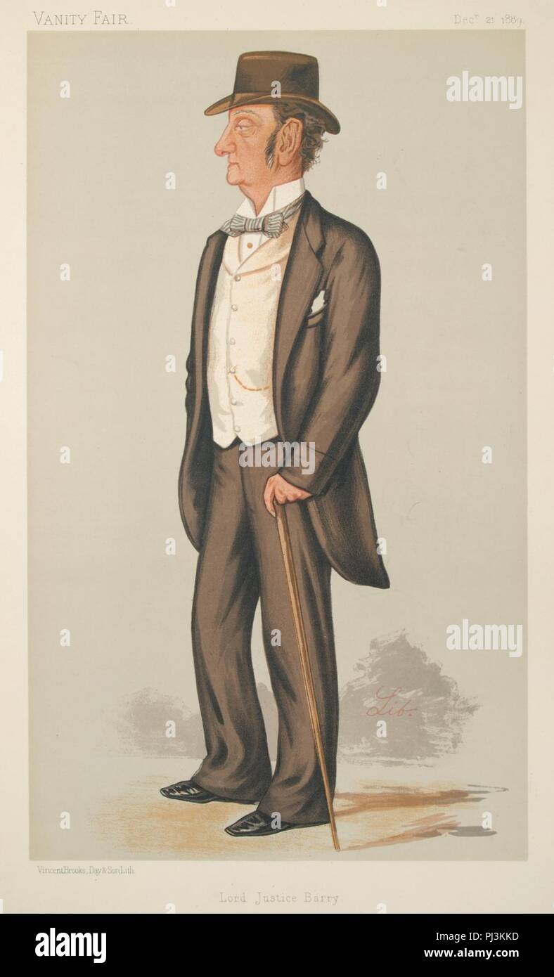 Charles Robert Barry, Vanity Fair, 1889-12-21. Banque D'Images