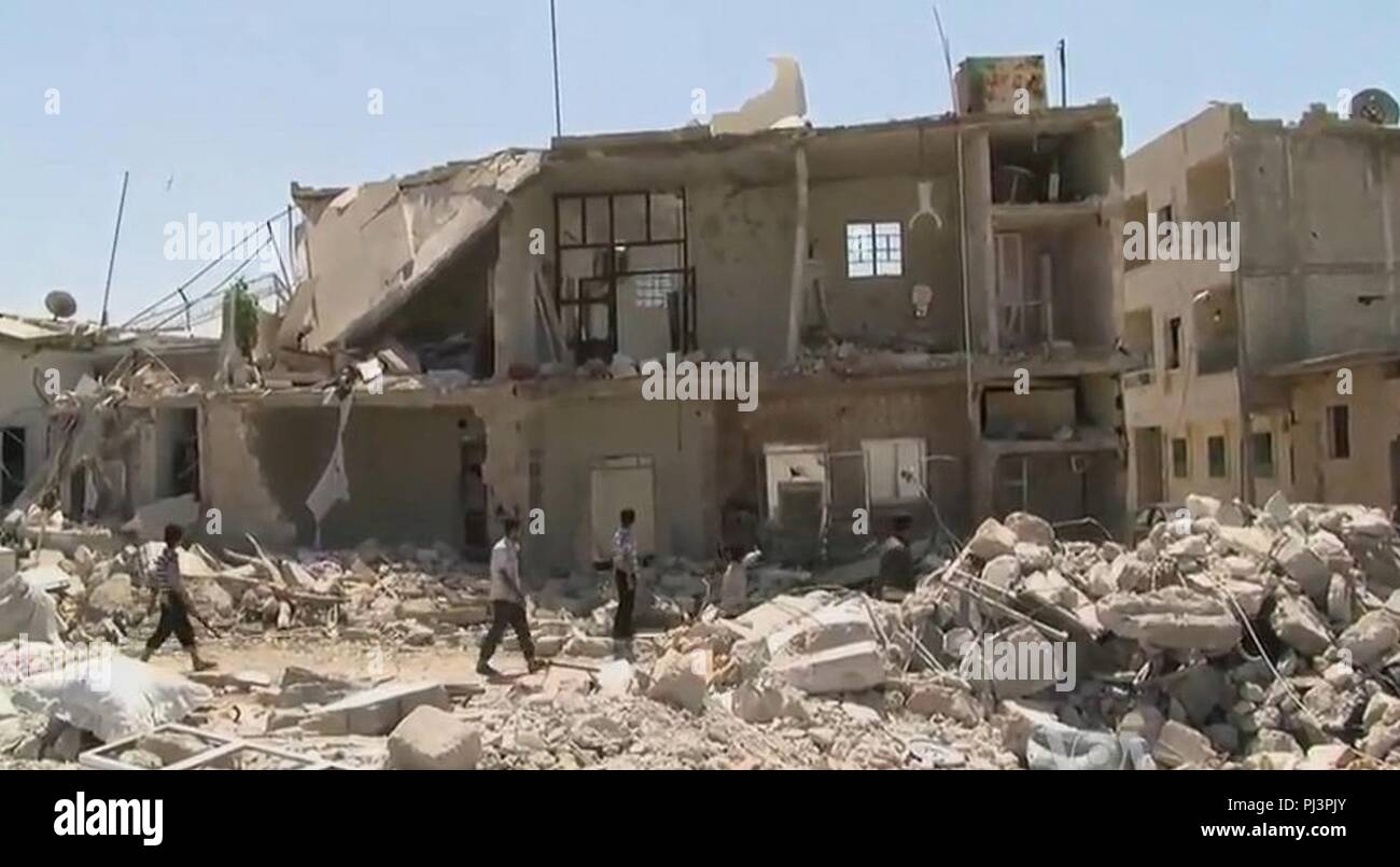 Azaz Syrie au cours de la guerre civile en Syrie avant manquant de chambre. Banque D'Images