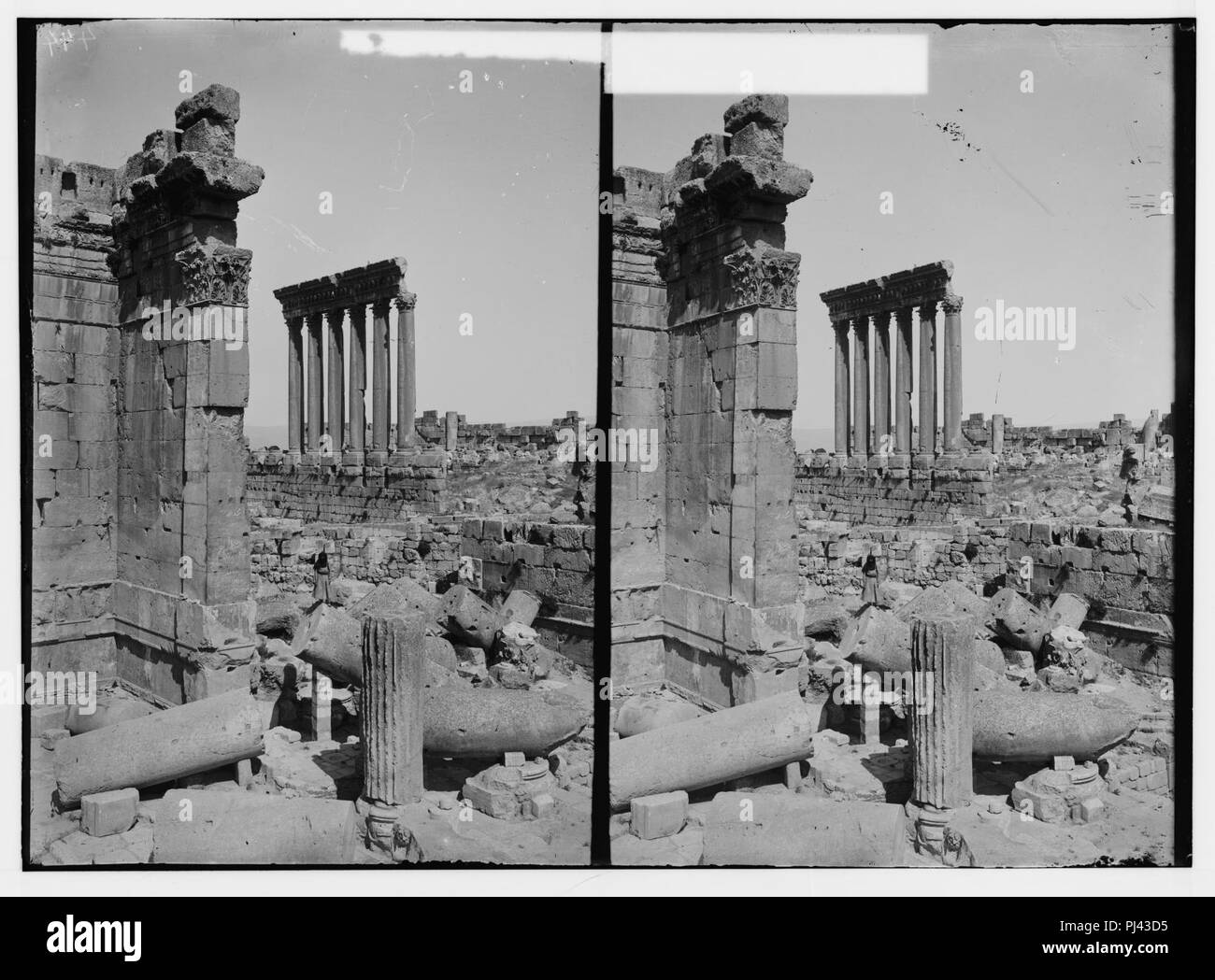 Baalbek. Temple du Soleil. Le Temple du Soleil de Temple de Bacchus Banque D'Images