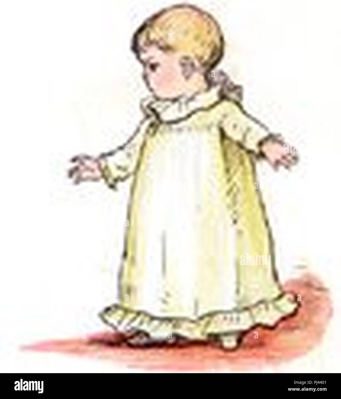 Les premiers pas de bébé (1). Banque D'Images