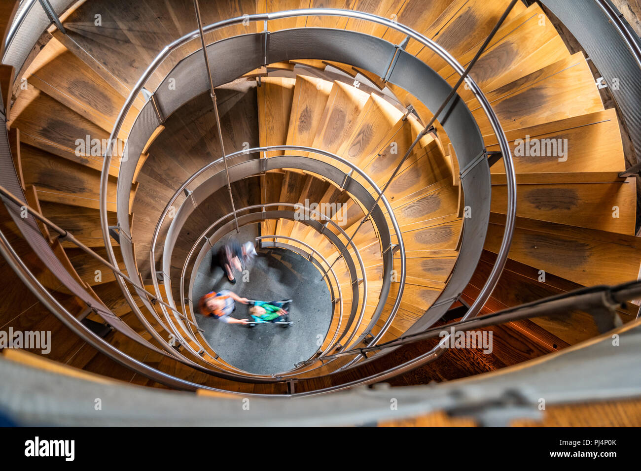 En colimaçon dans le phare, le centre de Glasgow pour la conception et l'architecture en Ecosse UK Banque D'Images