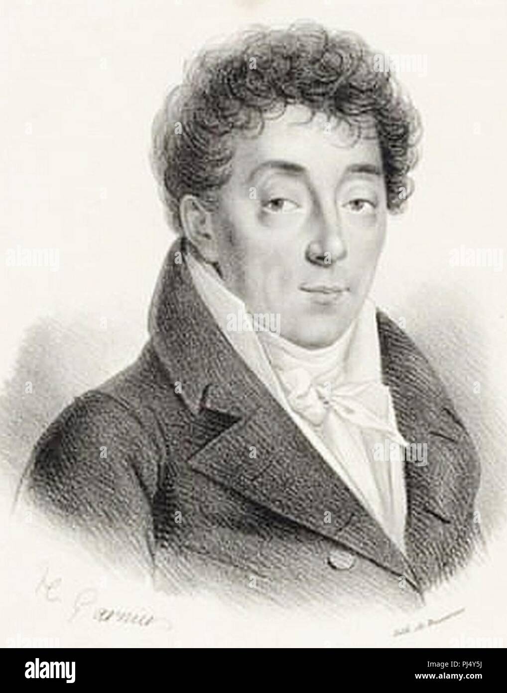 Baptiste aîné par Hippolyte-Louis Garnier 1825. Banque D'Images