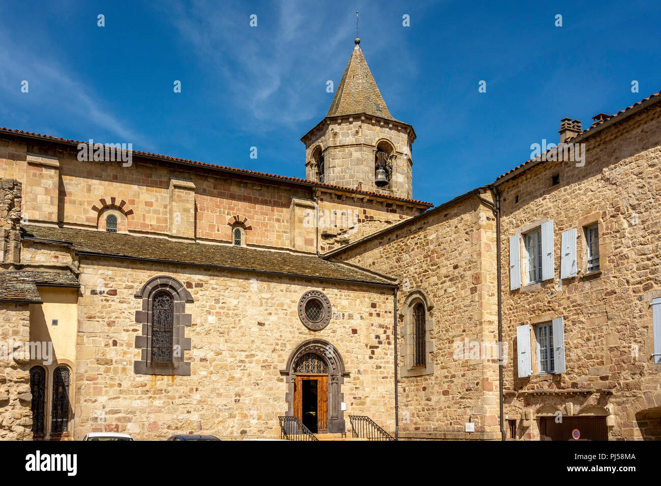 Saint Gervais et Saint Protais église de Langogne, Lozère, l'Occitanie, la France, l'Euorpe Banque D'Images