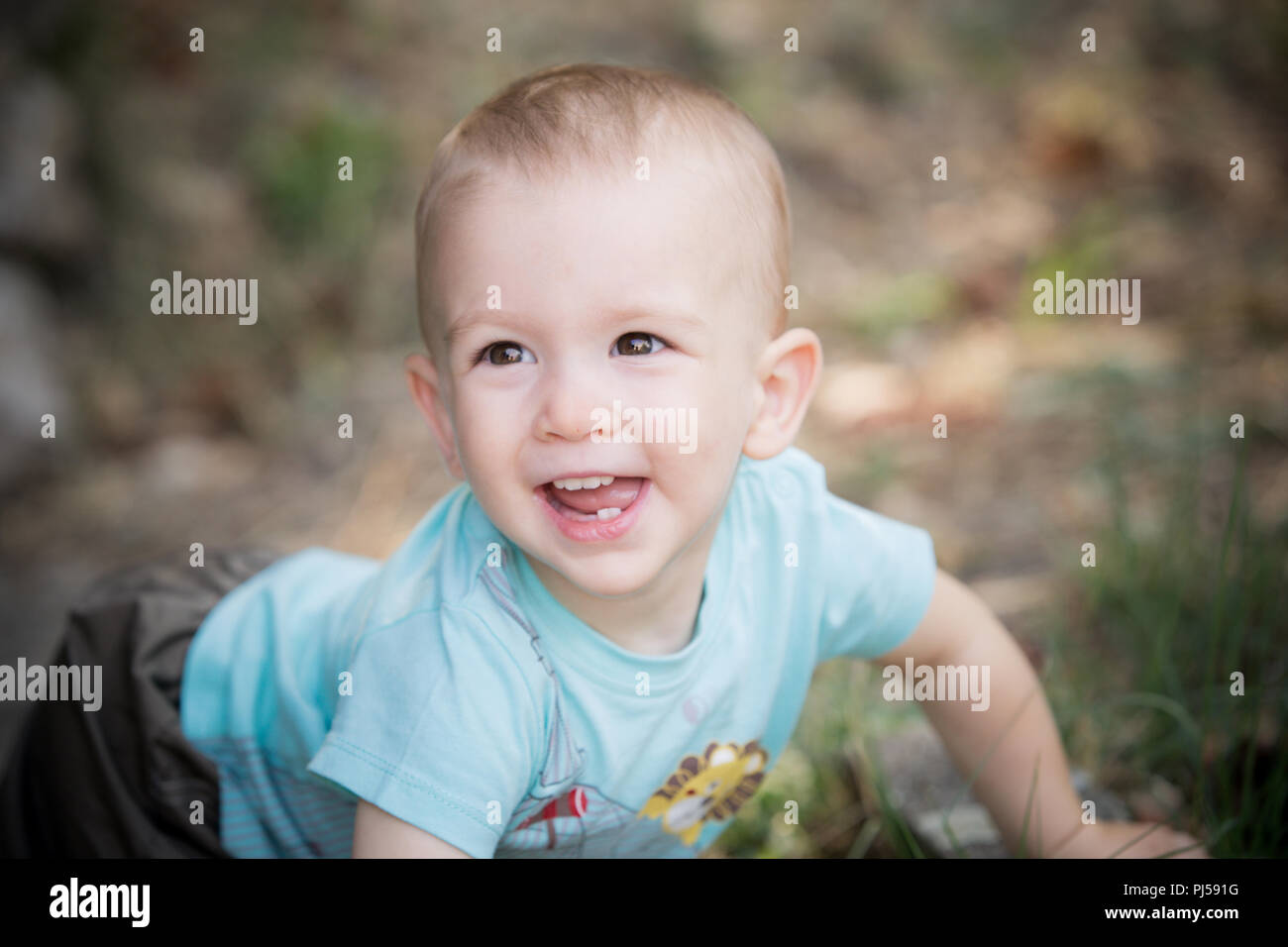 sourire de bébé Banque D'Images