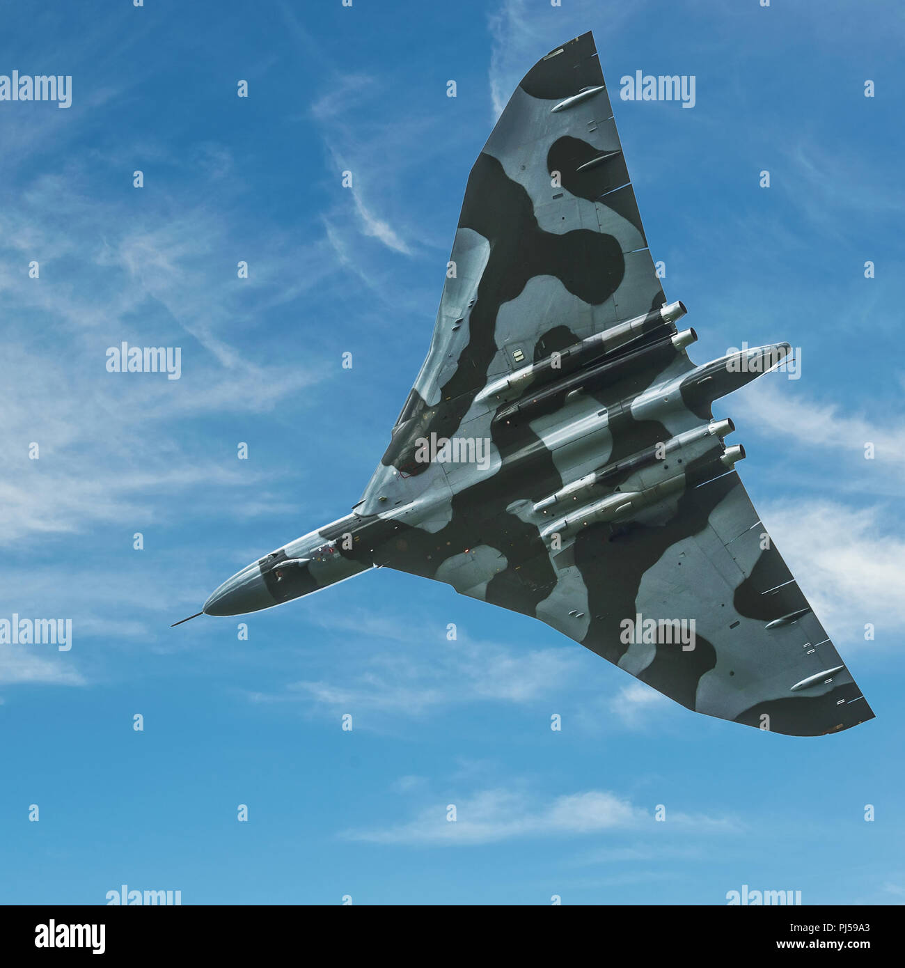 Flying Vulcan Affichage à l'aéroport de Manchester, Barton Banque D'Images