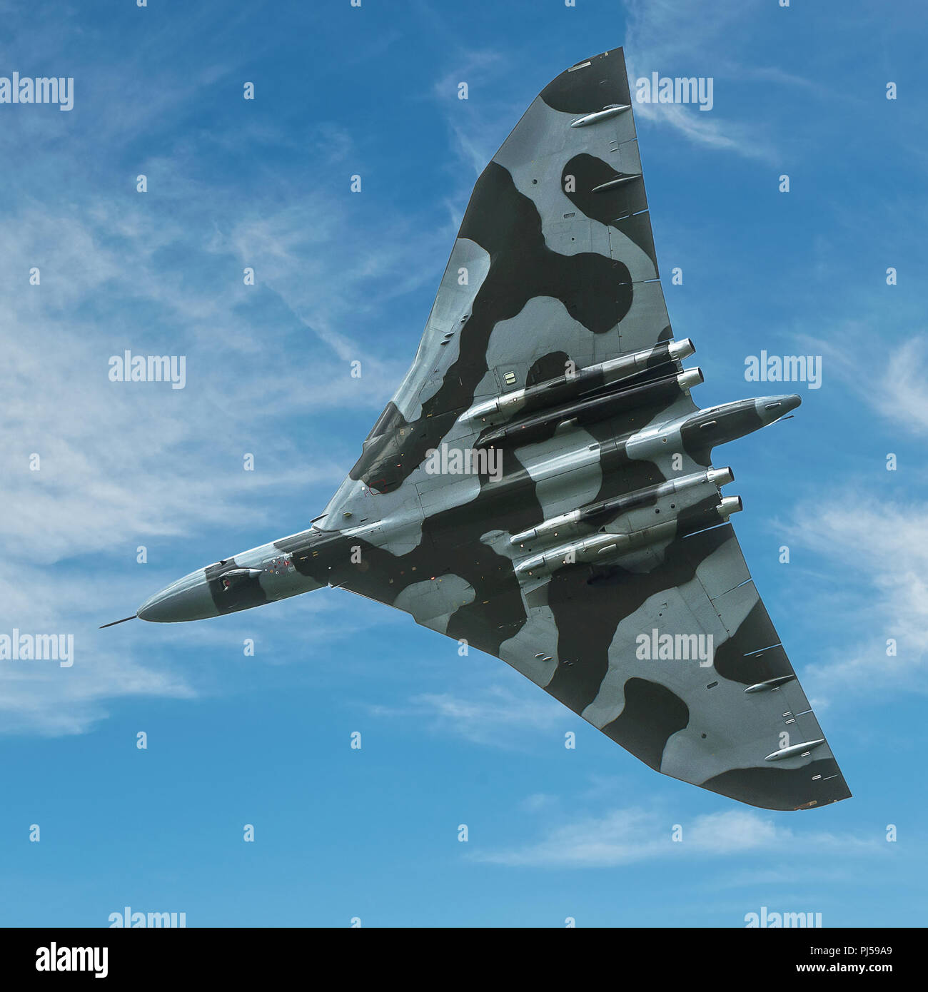 Flying Vulcan Affichage à l'aéroport de Manchester, Barton Banque D'Images
