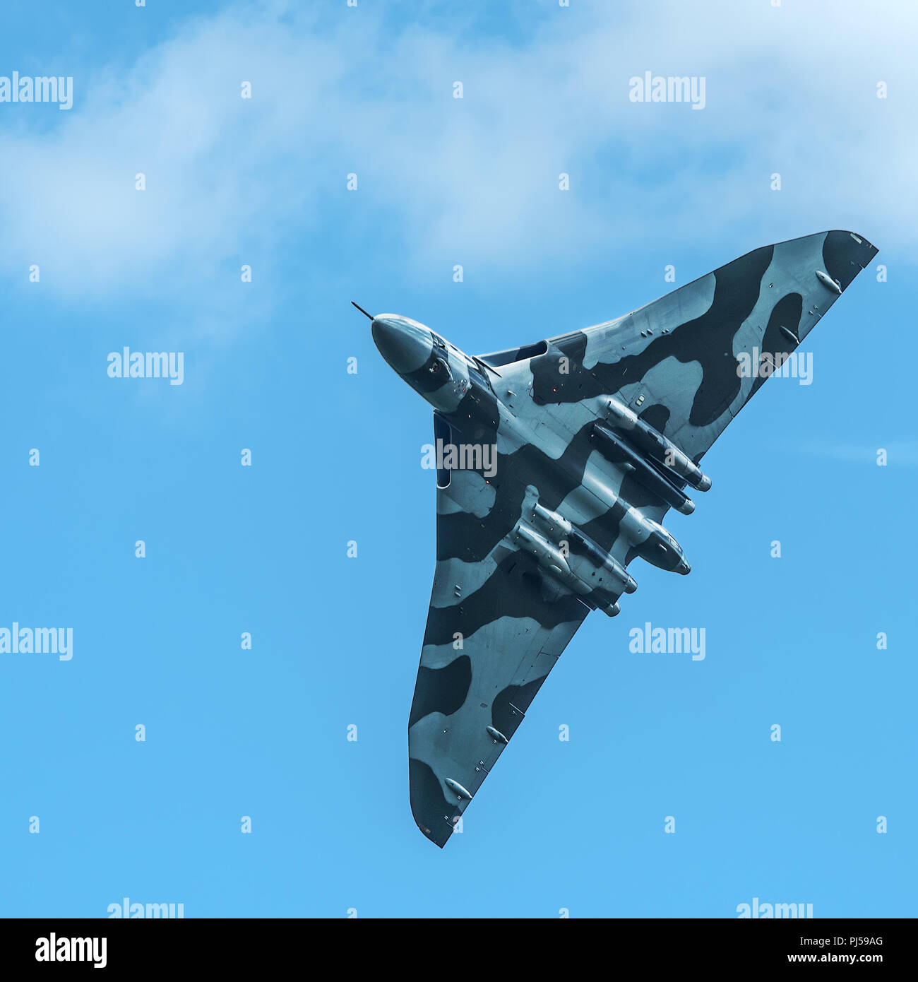 Flying Vulcan Affichage à l'aéroport de Manchester, Barton Banque D'Images