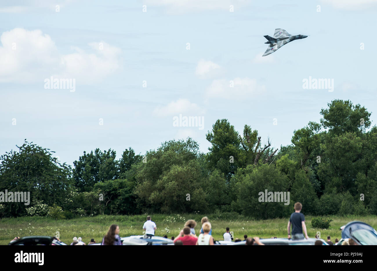 Flying Vulcan Affichage à l'aéroport de Manchester, Barton Banque D'Images