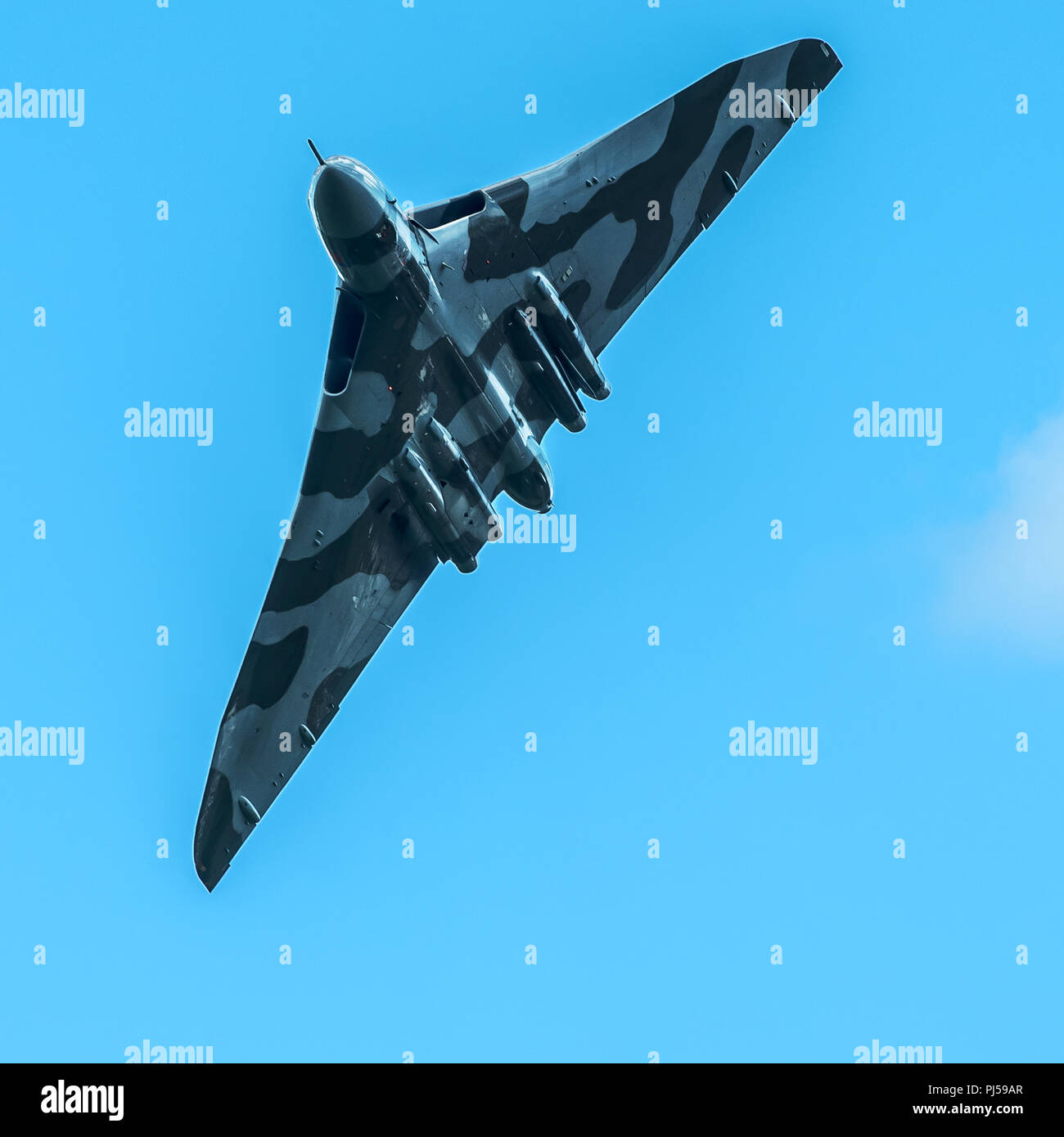 Flying Vulcan Affichage à l'aéroport de Manchester, Barton Banque D'Images
