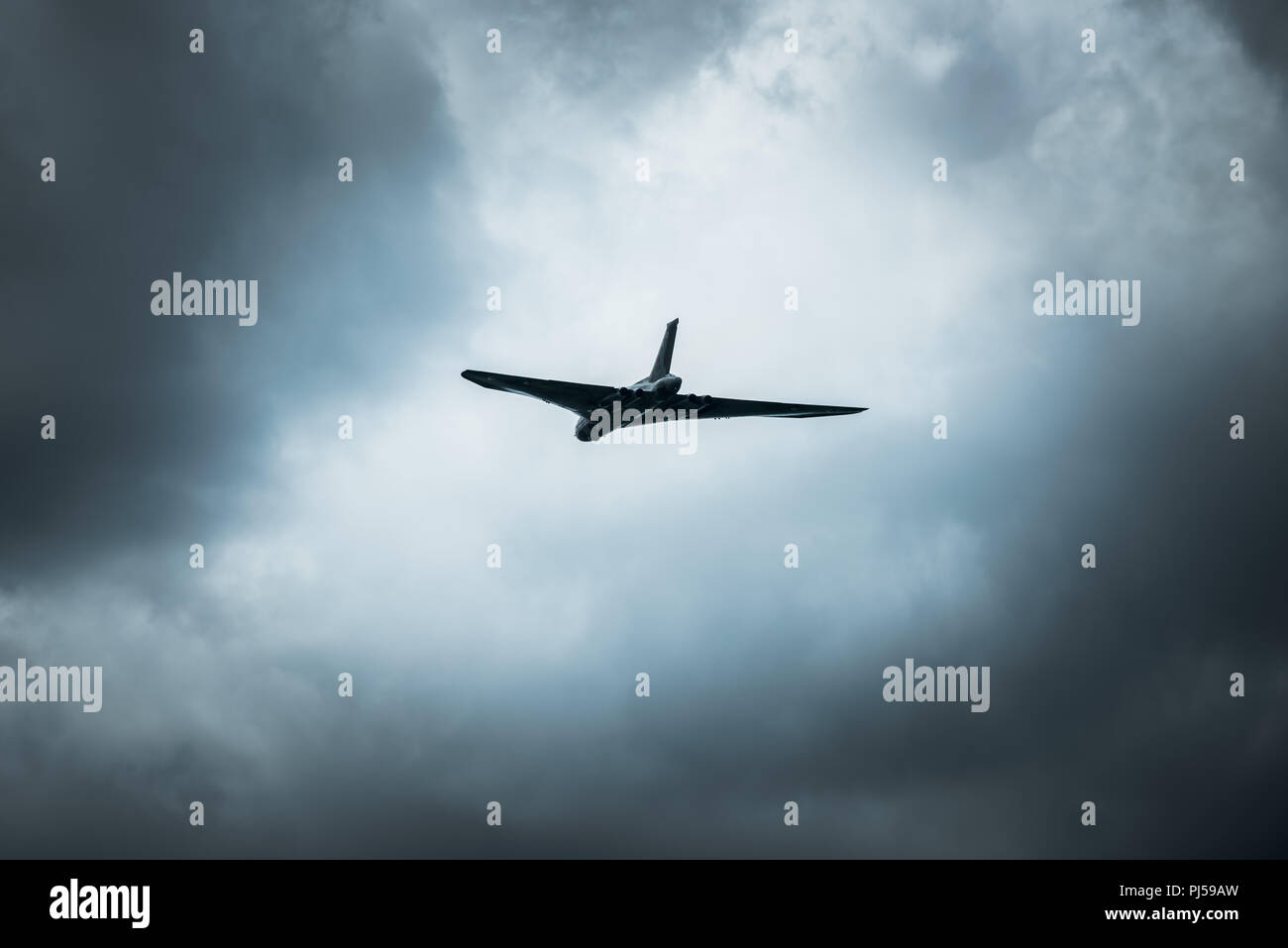Flying Vulcan Affichage à l'aéroport de Manchester, Barton Banque D'Images