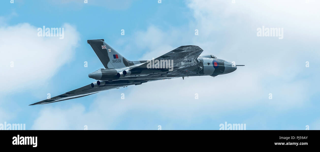 Flying Vulcan Affichage à l'aéroport de Manchester, Barton Banque D'Images