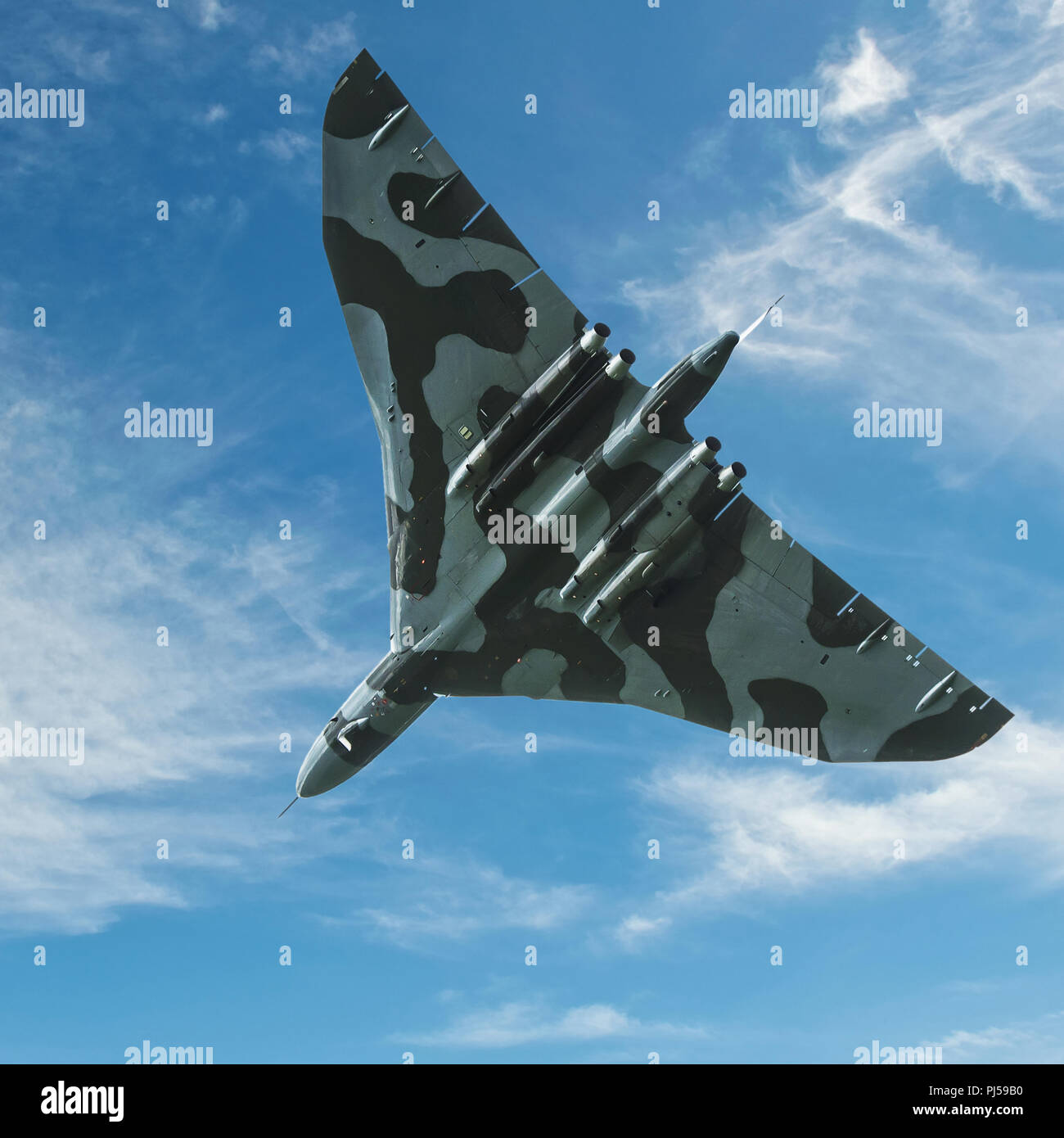Flying Vulcan Affichage à l'aéroport de Manchester, Barton Banque D'Images