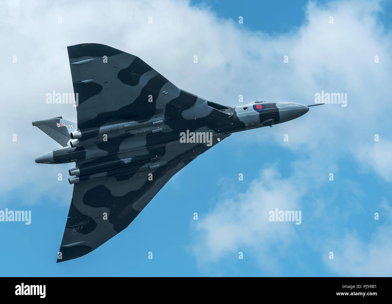Flying Vulcan Affichage à l'aéroport de Manchester, Barton Banque D'Images
