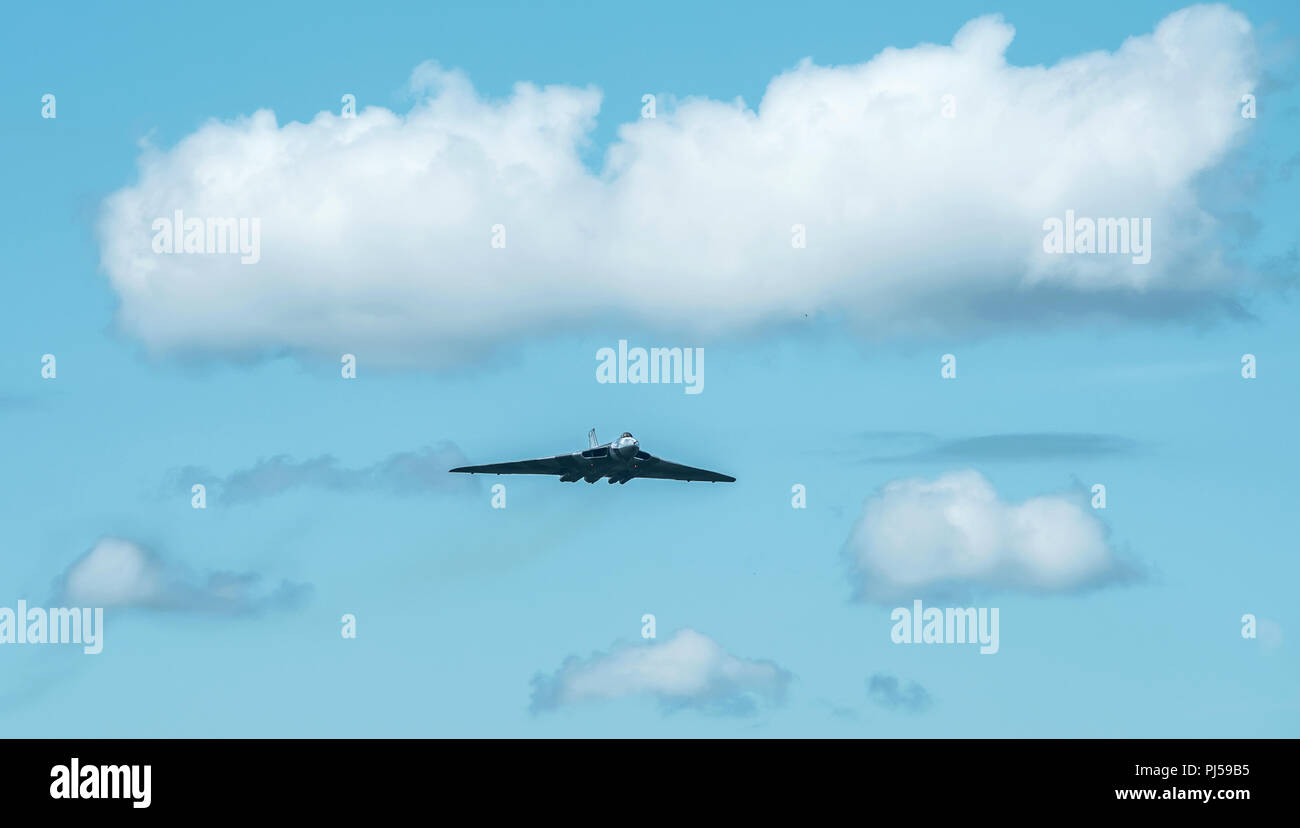 Flying Vulcan Affichage à l'aéroport de Manchester, Barton Banque D'Images