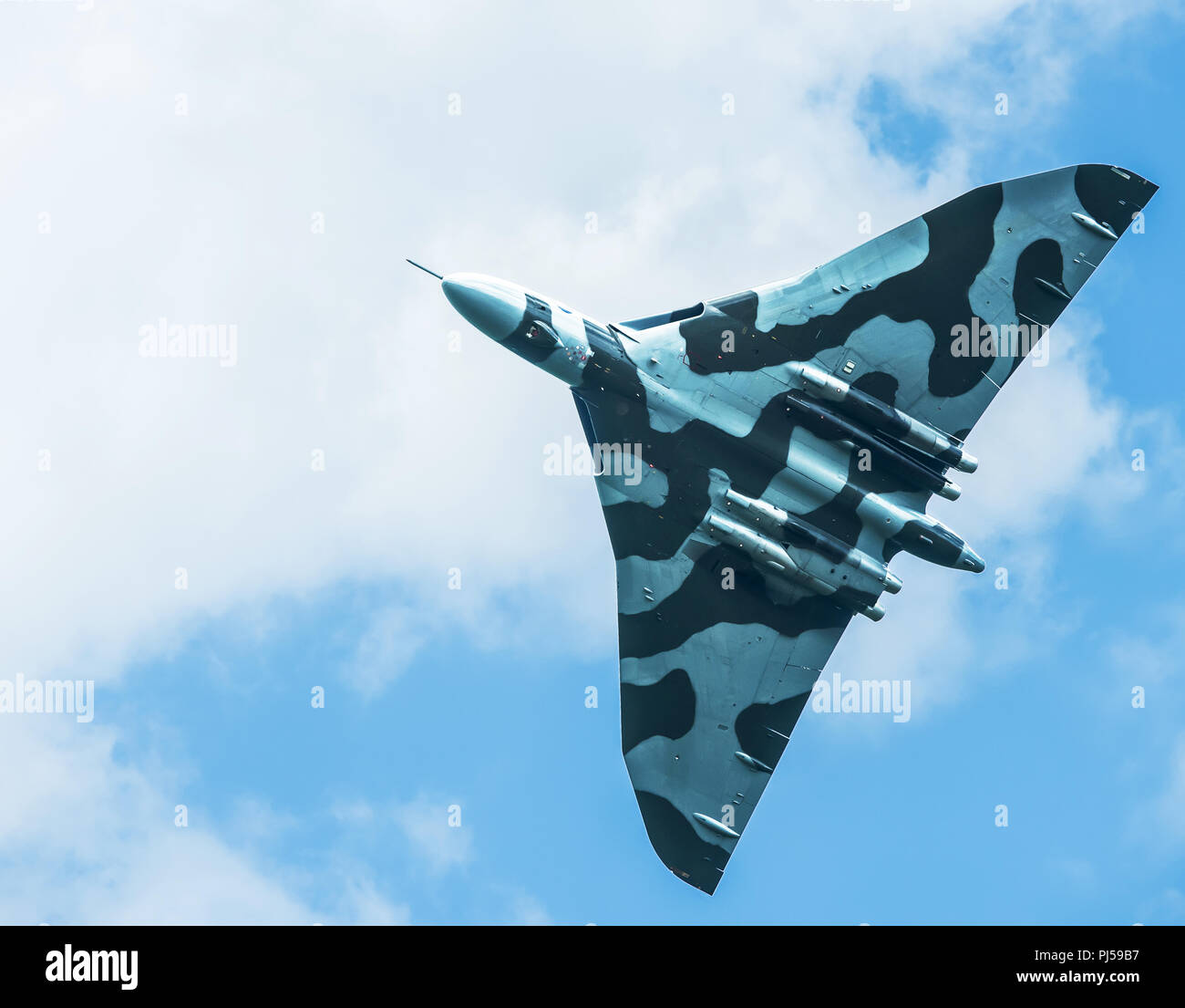 Flying Vulcan Affichage à l'aéroport de Manchester, Barton Banque D'Images