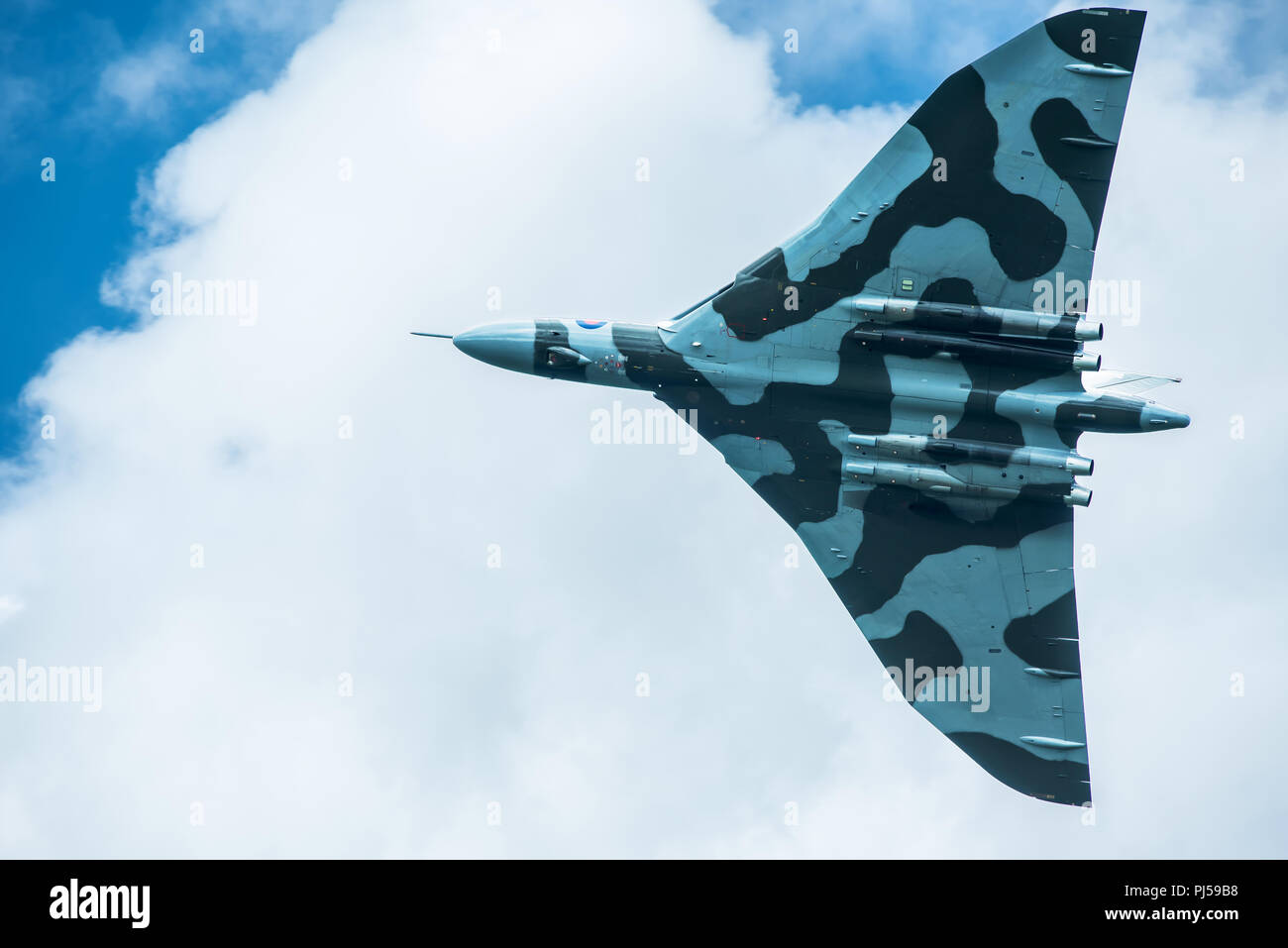 Flying Vulcan Affichage à l'aéroport de Manchester, Barton Banque D'Images