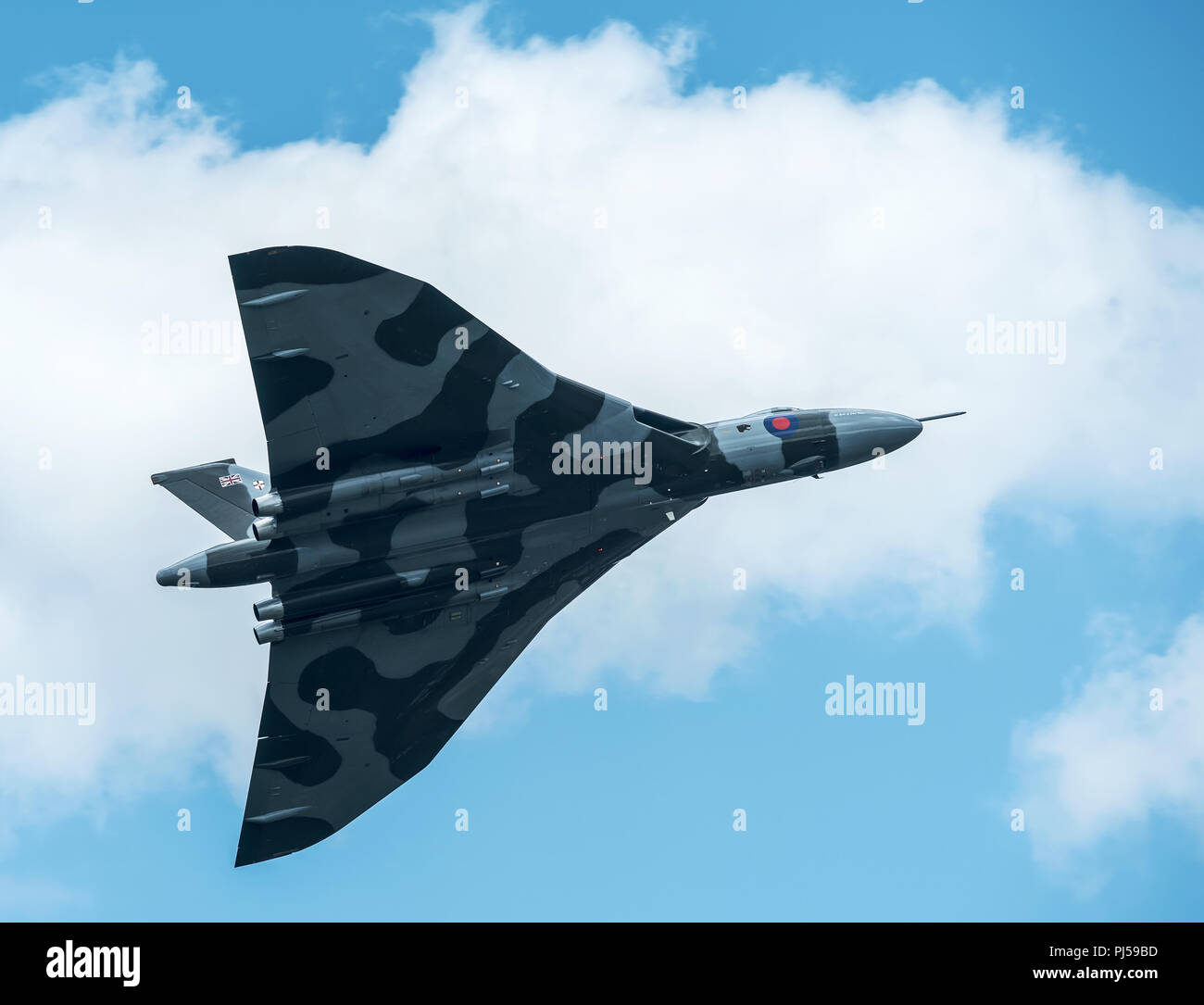 Flying Vulcan Affichage à l'aéroport de Manchester, Barton Banque D'Images