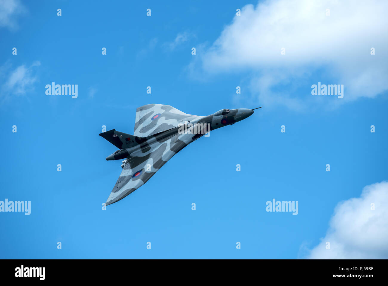 Flying Vulcan Affichage à l'aéroport de Manchester, Barton Banque D'Images